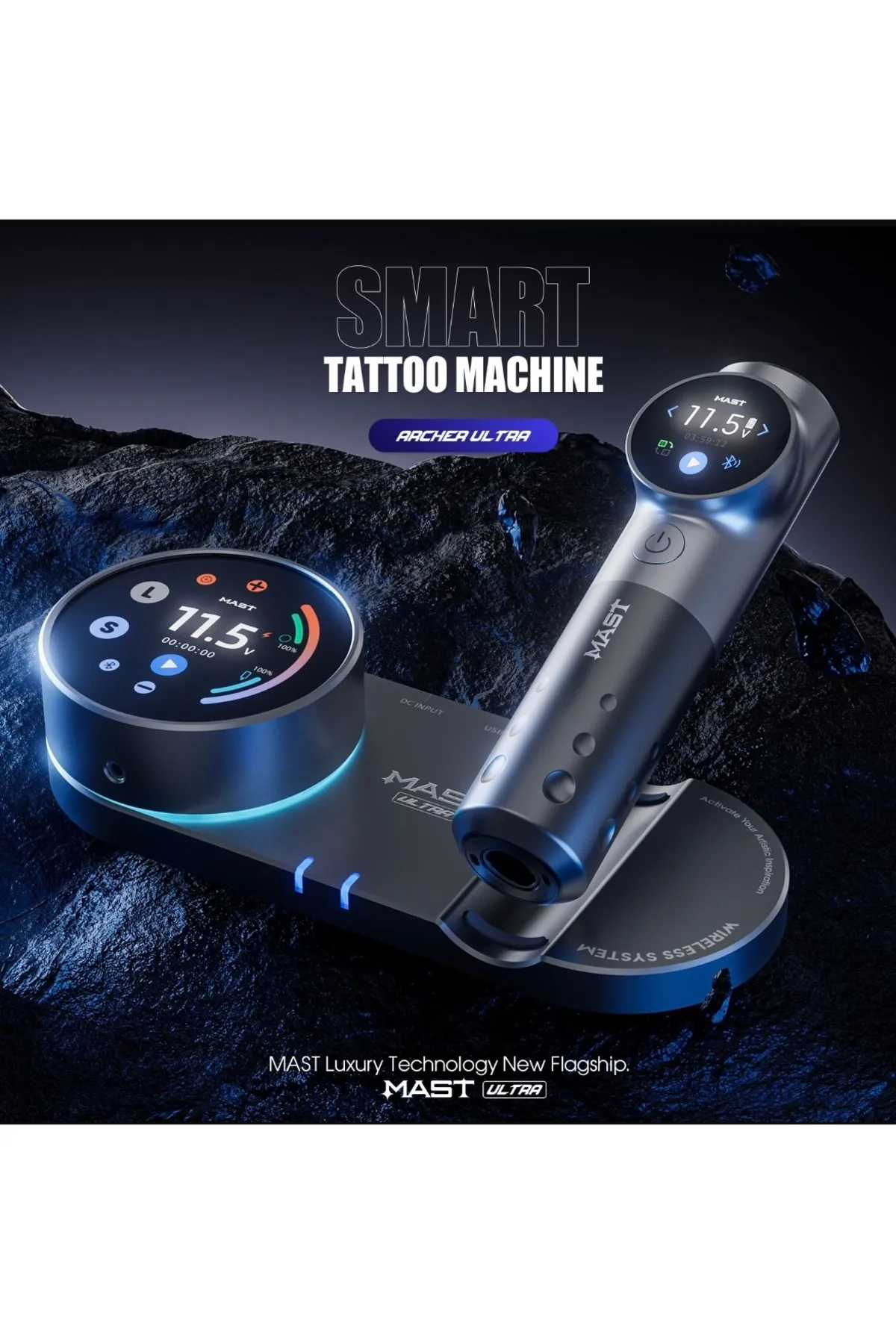 MAST 1 Set Archer Ultra Kablosuz  Power Supply Tattoo  Cihazı