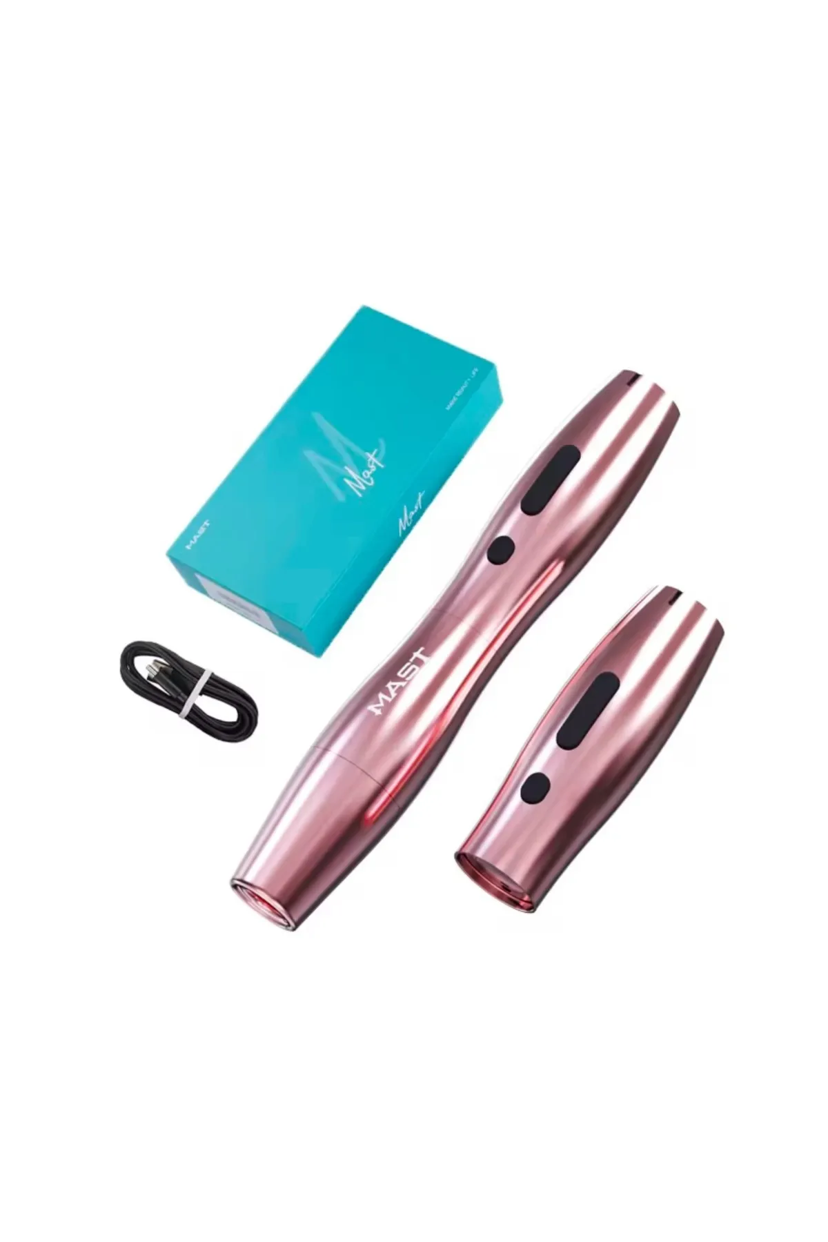 İthalSepeti 1 Set Mast P20 Wireless Kablosuz Double Battery Kalıcı Makyaj & Tattoo Cihazı (PINK)