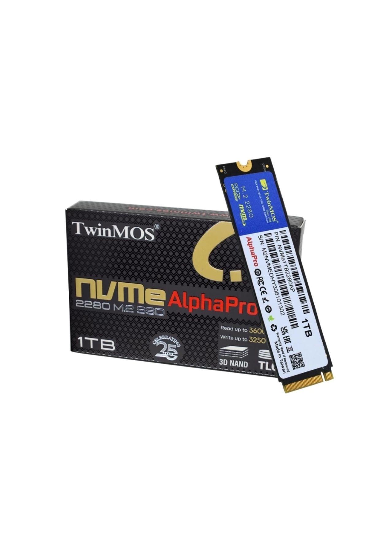 TwinMOS 1 Tb M.2 Pcıe Gen3 Nvme Ssd 3600-3250mb Nvme1tb2280ap