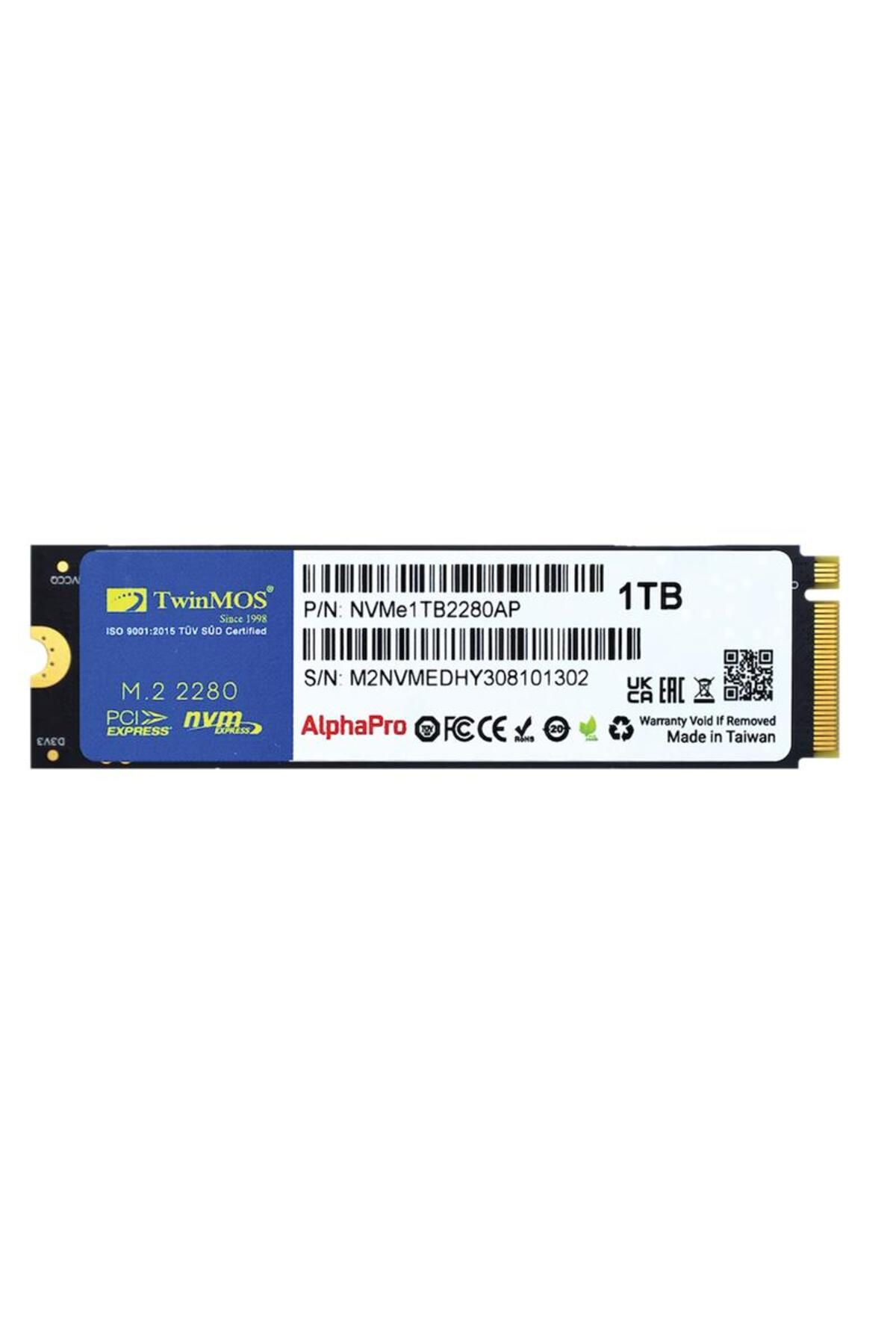 TwinMOS 1 TB TWINMOS M.2 PCIe NVMe 3600/3250 NVMe1TB2280AP