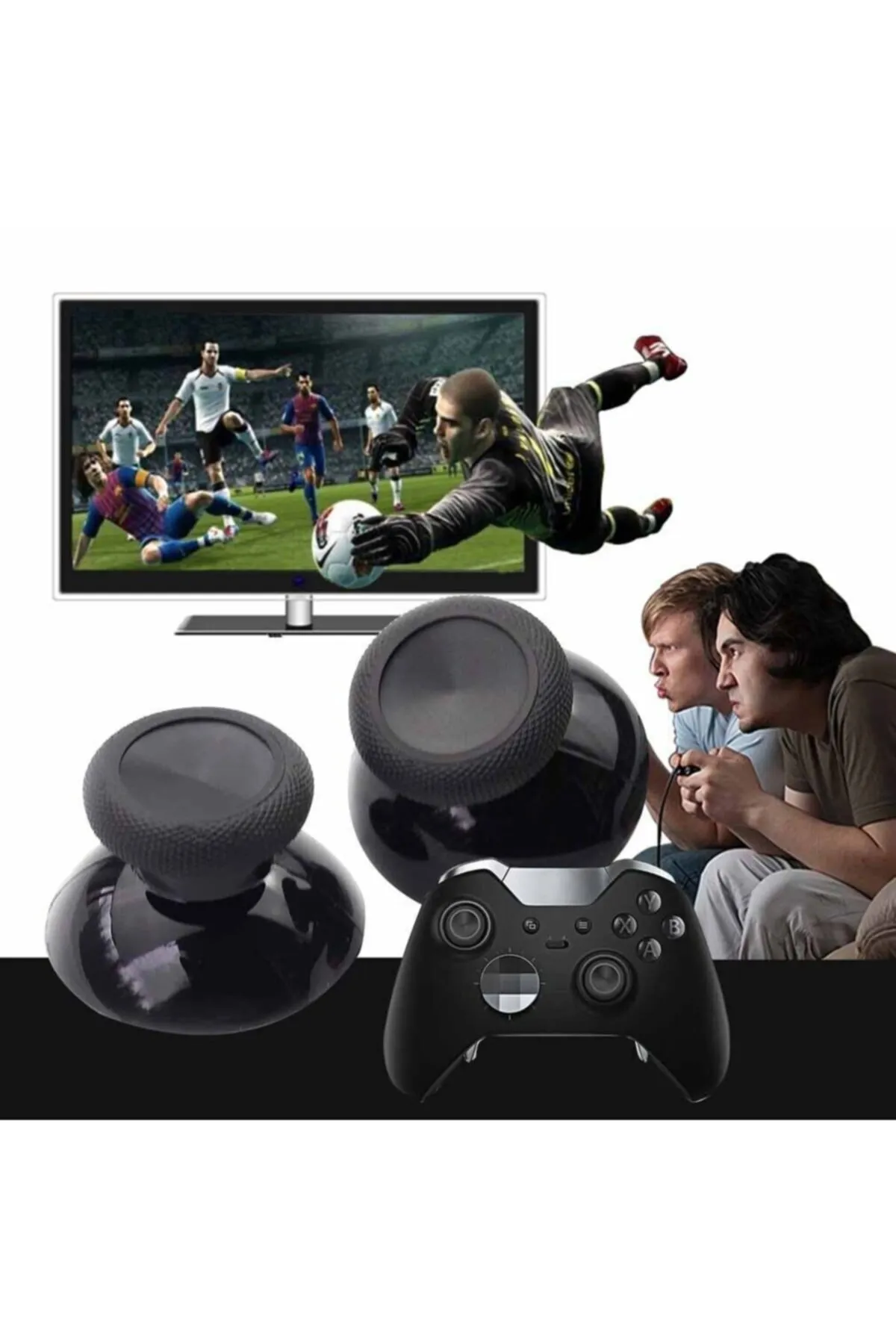 POPKONSOL 10 Adet Xbox One Analog Başlık Xbox One Analog Topuz Kol Tamir Orjinal Yedek Parça Thumb Stick Cap