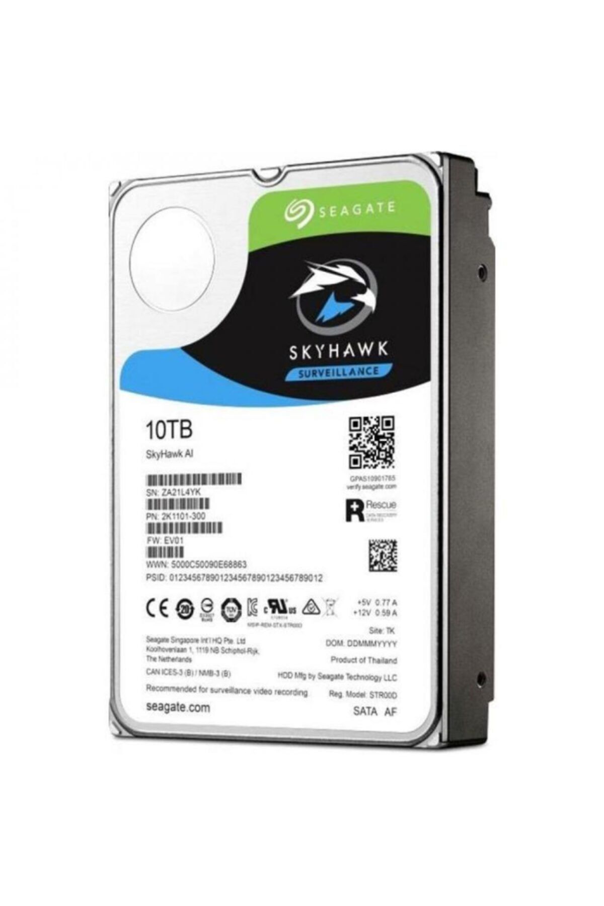 Seagate 10 Tb 3.5 7200 Sat3 256 St10000ve0008 Sv35 ( Tr Dıst. Garantili)