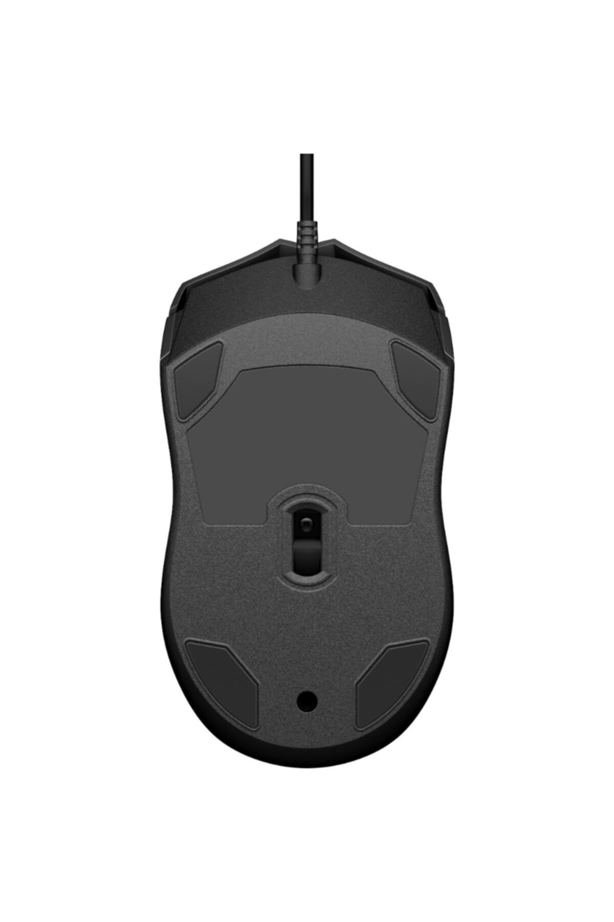 HP 100 6vy96aa Siyah Optik Kablolu Mouse 1.600 Dpı Hassas Optik Sensörü