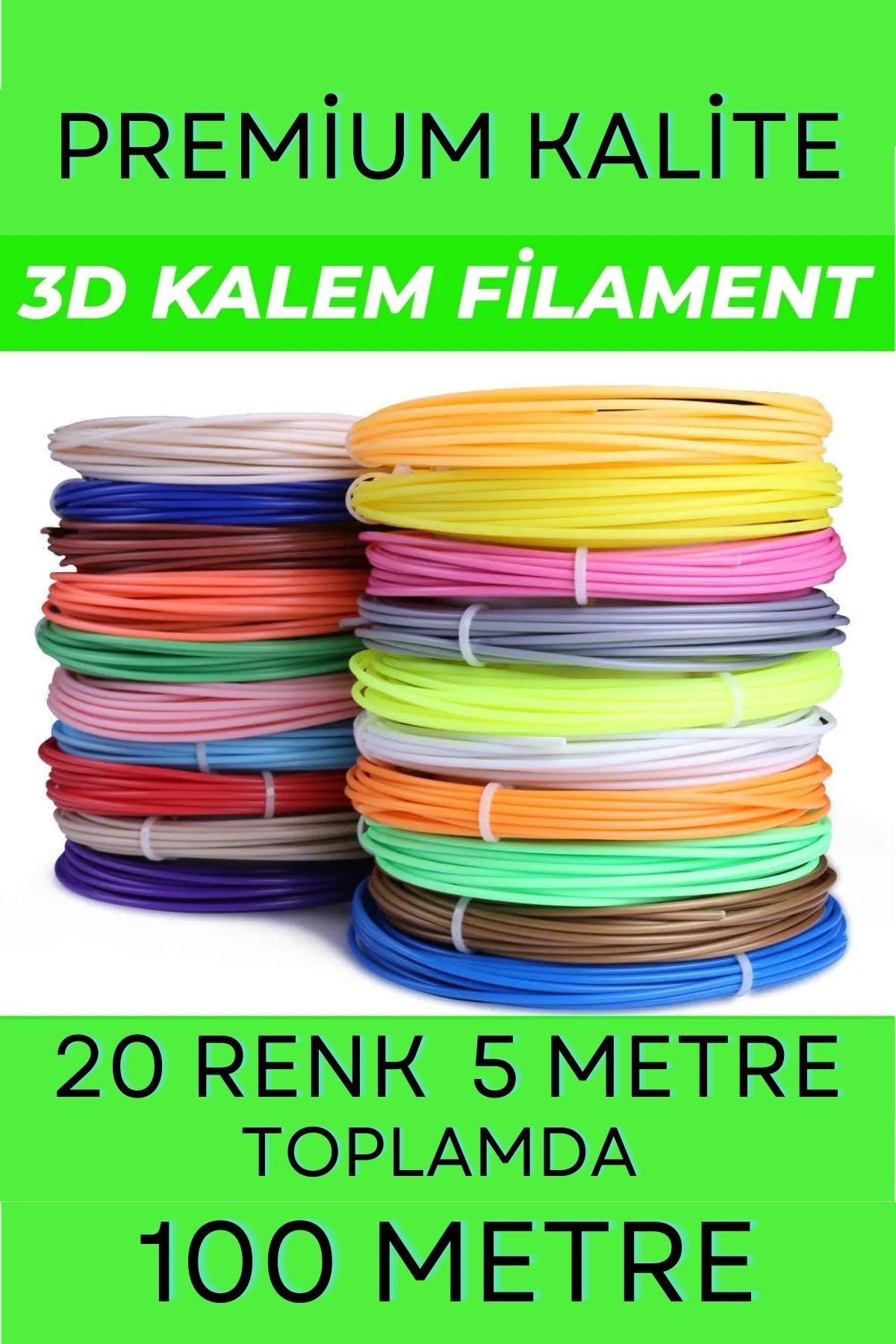 Goplast Premium 100 Metre Filament (20 X 5 Metre) (KALİTELİ PREMİUM ÜRÜN)