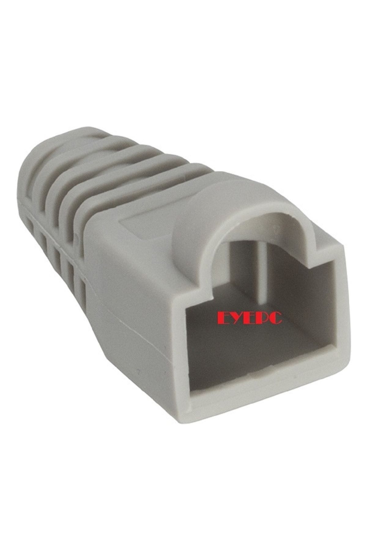 EYEPC 100 Tane Rj 45 Kılıf Boot Gri Cat6 Cat5 Kablo Ucu Kılıfı Kap