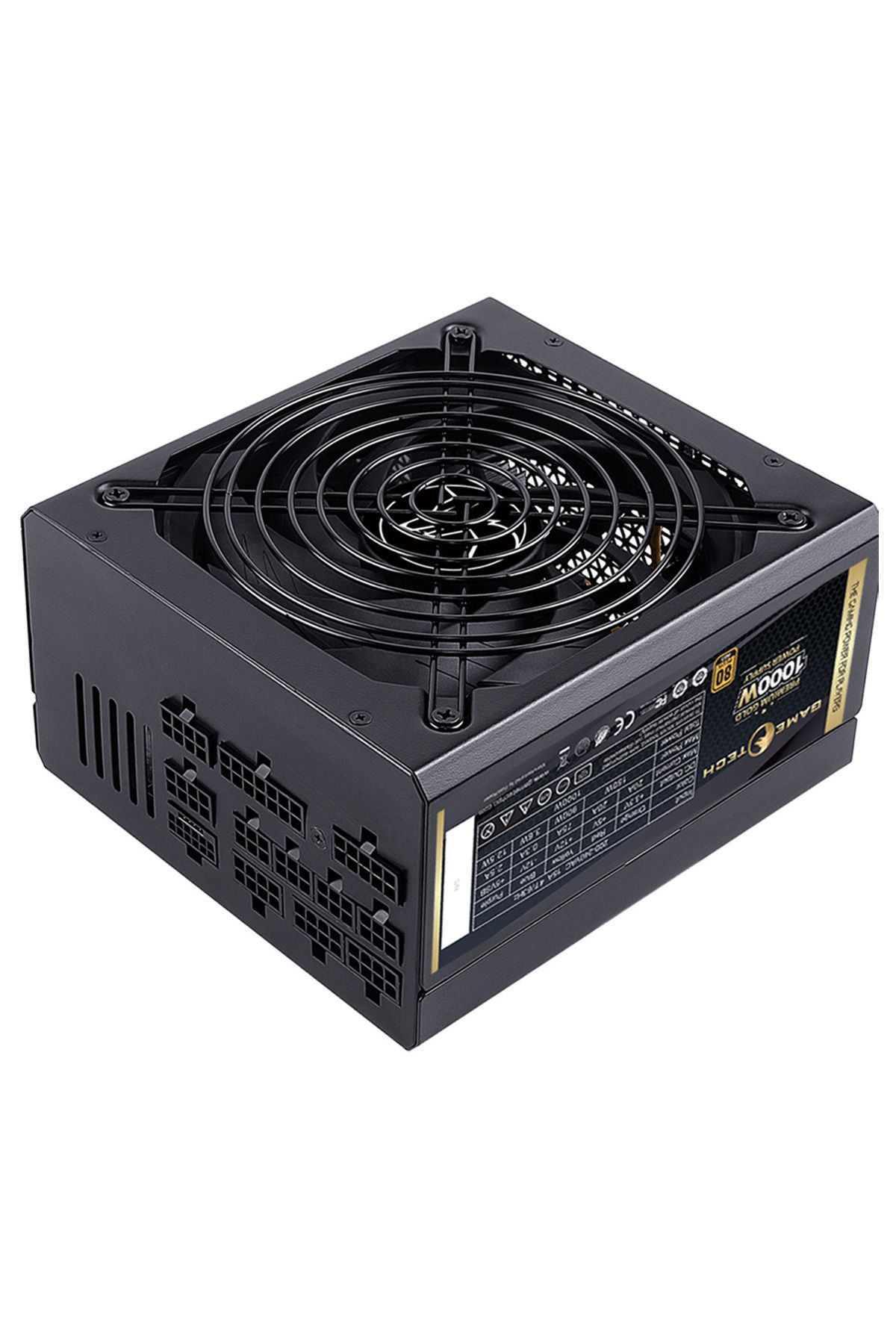 Gametech 1000W 80 Plus Gold Atx 3.0 Pcıe 5.0 Full Moduler 140mm Fan Atx Güç Kaynağı