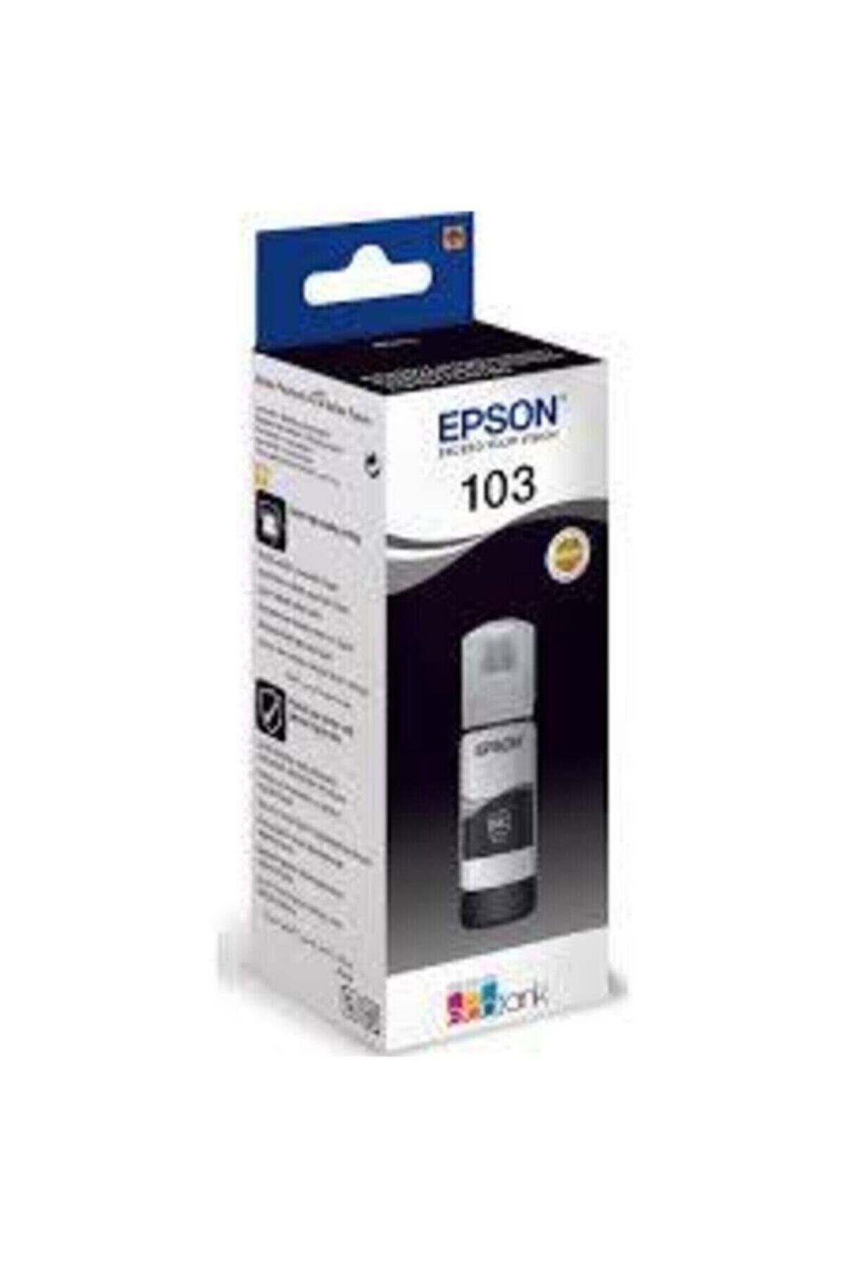 Epson 103 Ecotank L3251 Siyah Orjinal Mürekkep Kartuşu C13t00s14a 65ml.