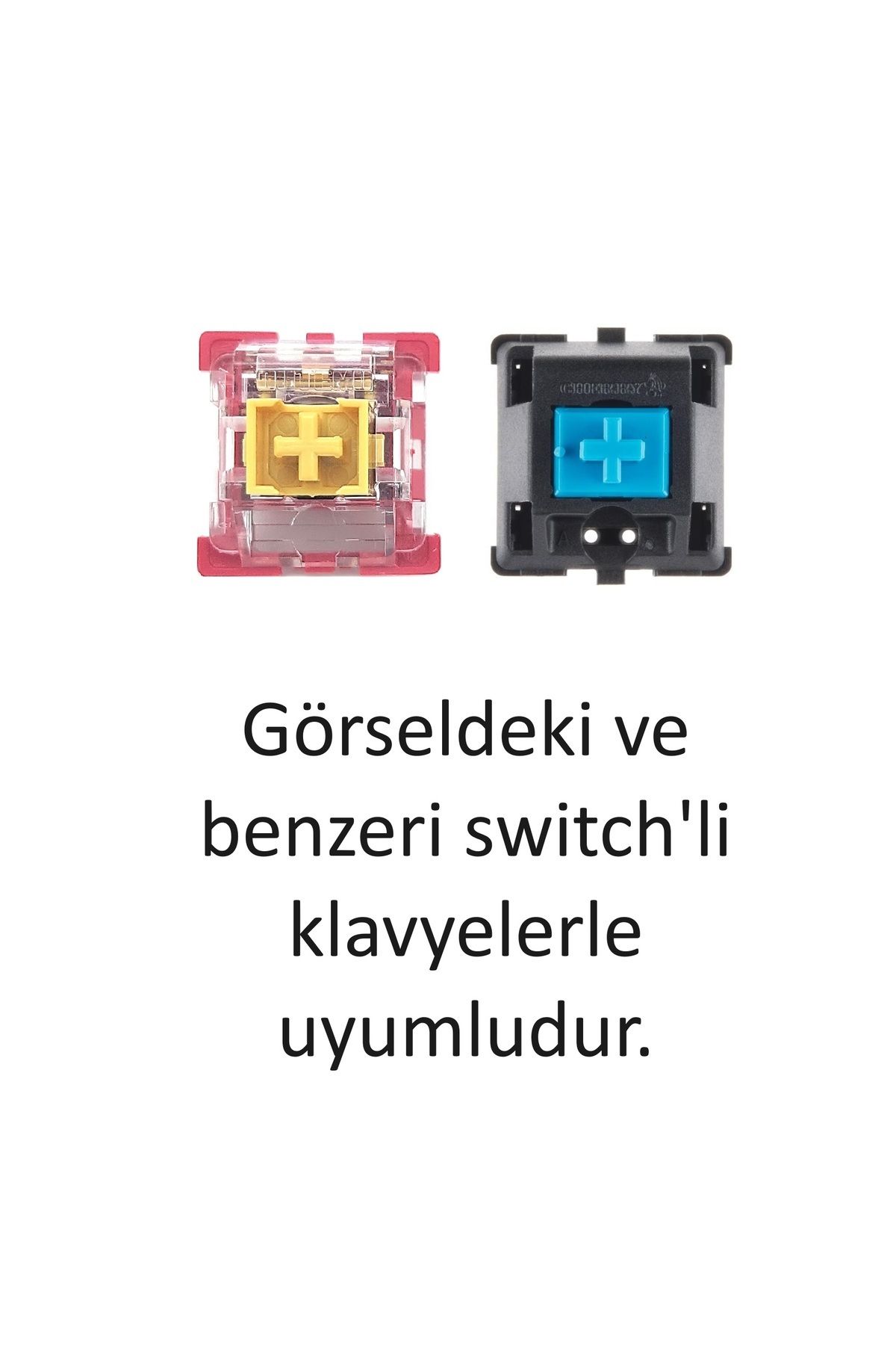 Nikadu 104 Tuş Universal Renkli Mekanik Klavye Tuş Takımı Kapağı Keycap Eflatun