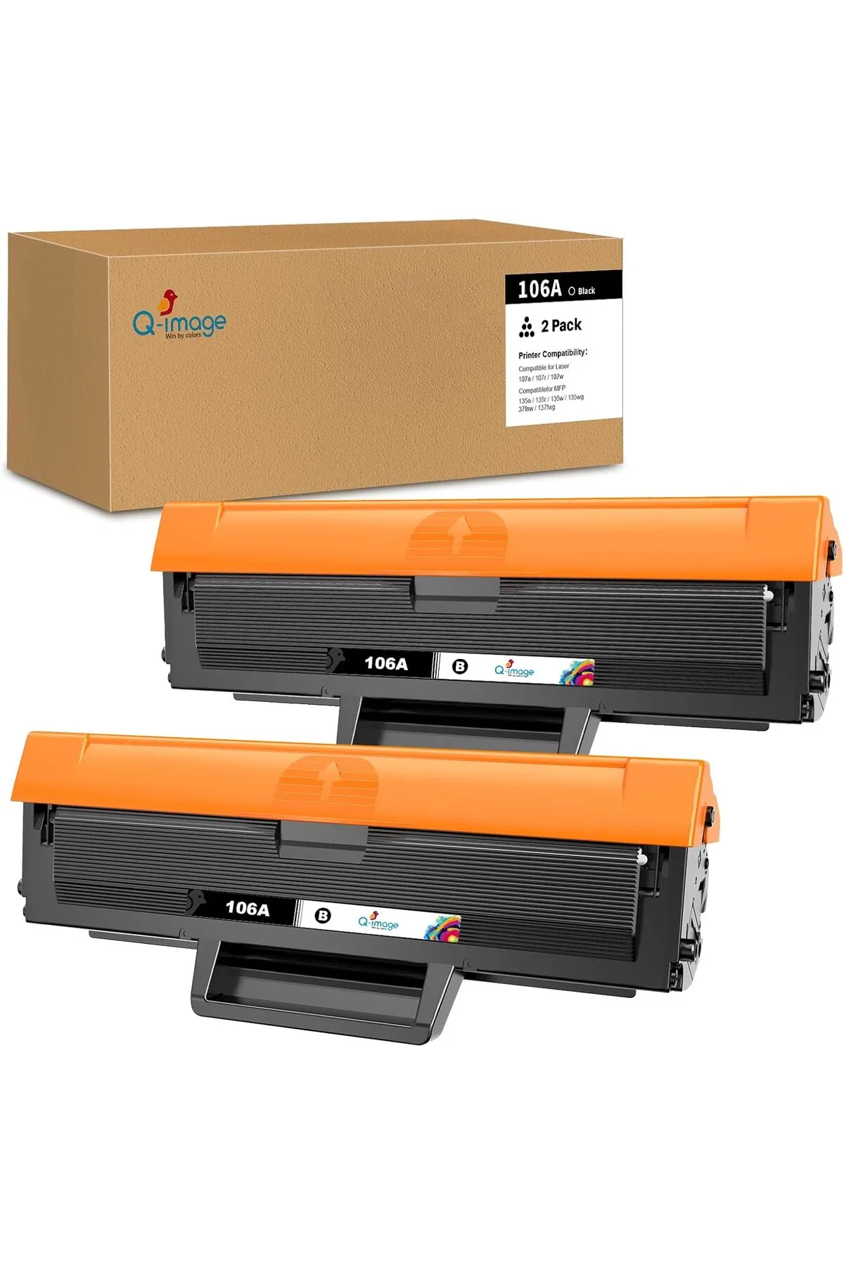 HP 106A W1106A for HP Laser 107a 107r 107w MFP 135a 135r 135w 135wg MFP 137fnw 137fwg (2 ADET ÇİPLİ