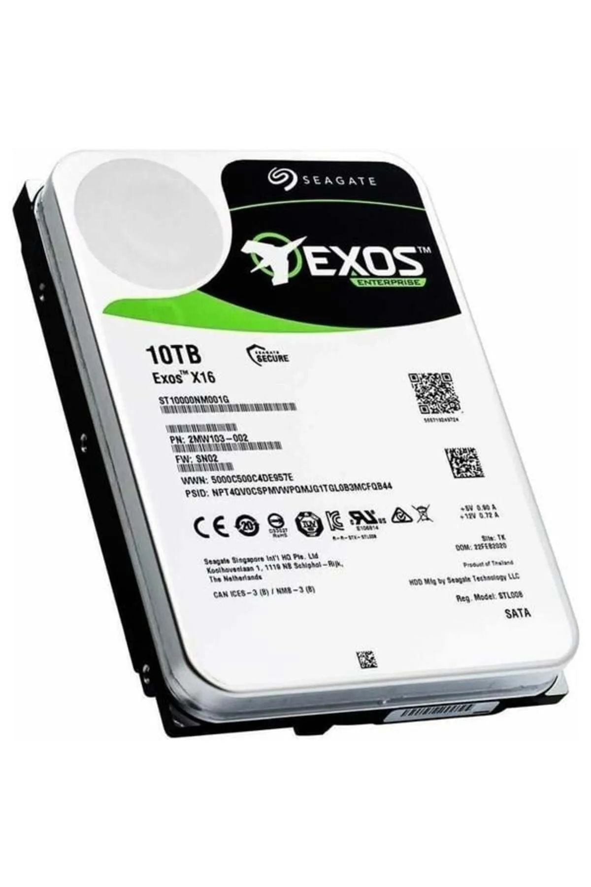 Seagate 10tb Exos X18 St10000nm018g 256mb 7200rpm Sata-3 Nas Ve Güvenlik Diski