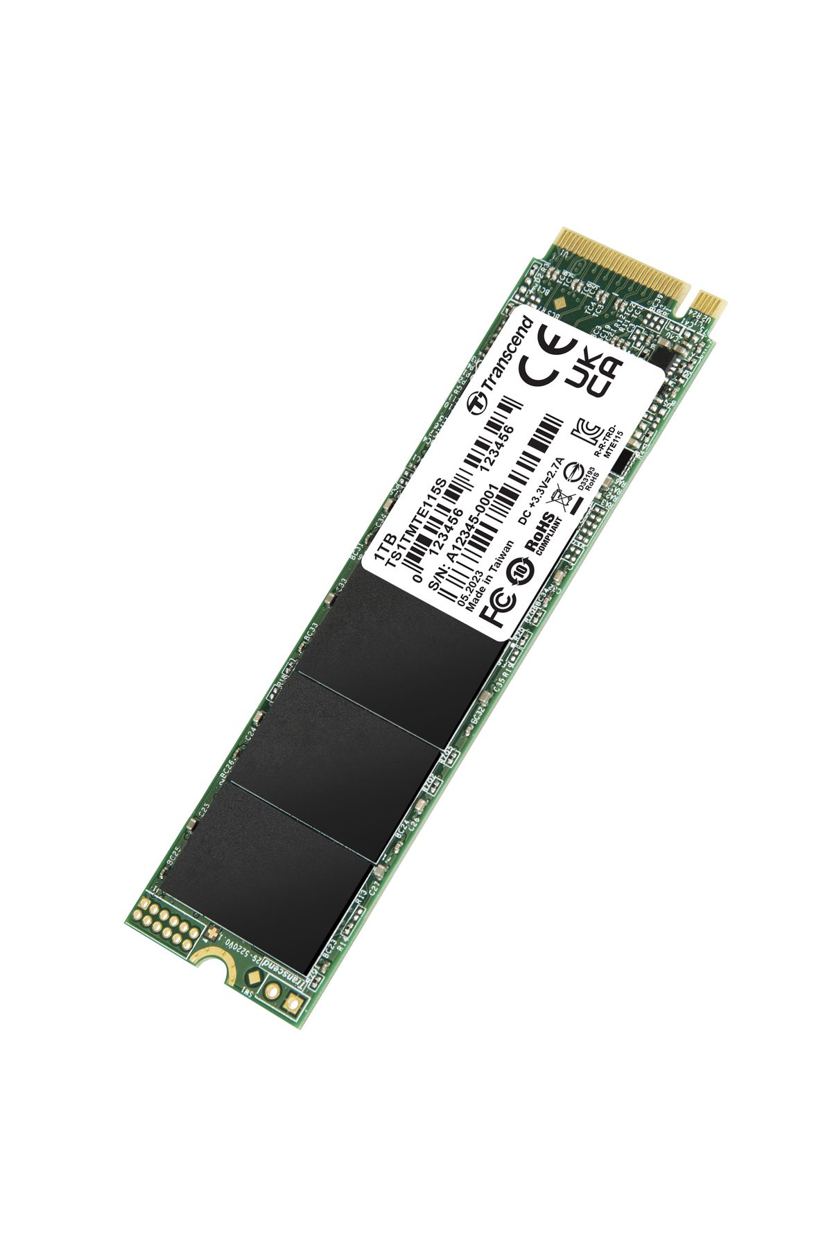 Transcend 115S 1TB 3200/2000MB/s NVMe M.2 SSD Disk (TS1TMTE115S)