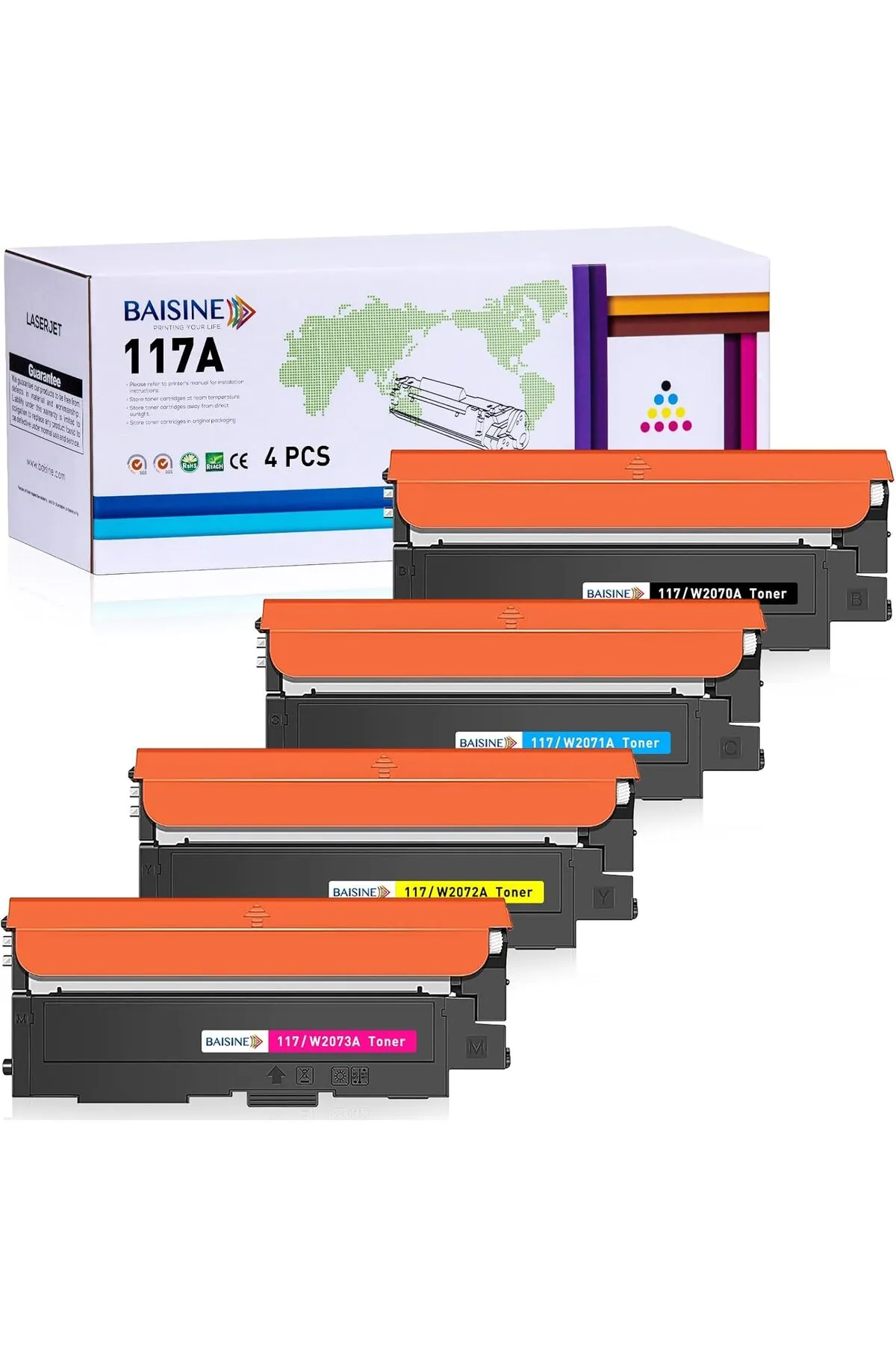 HP 117A for Color Laser MFP 179fnw 178nw 178nwg 179fwg 150a 150nw W2070A W2071A W2072A W2073A ÇİP