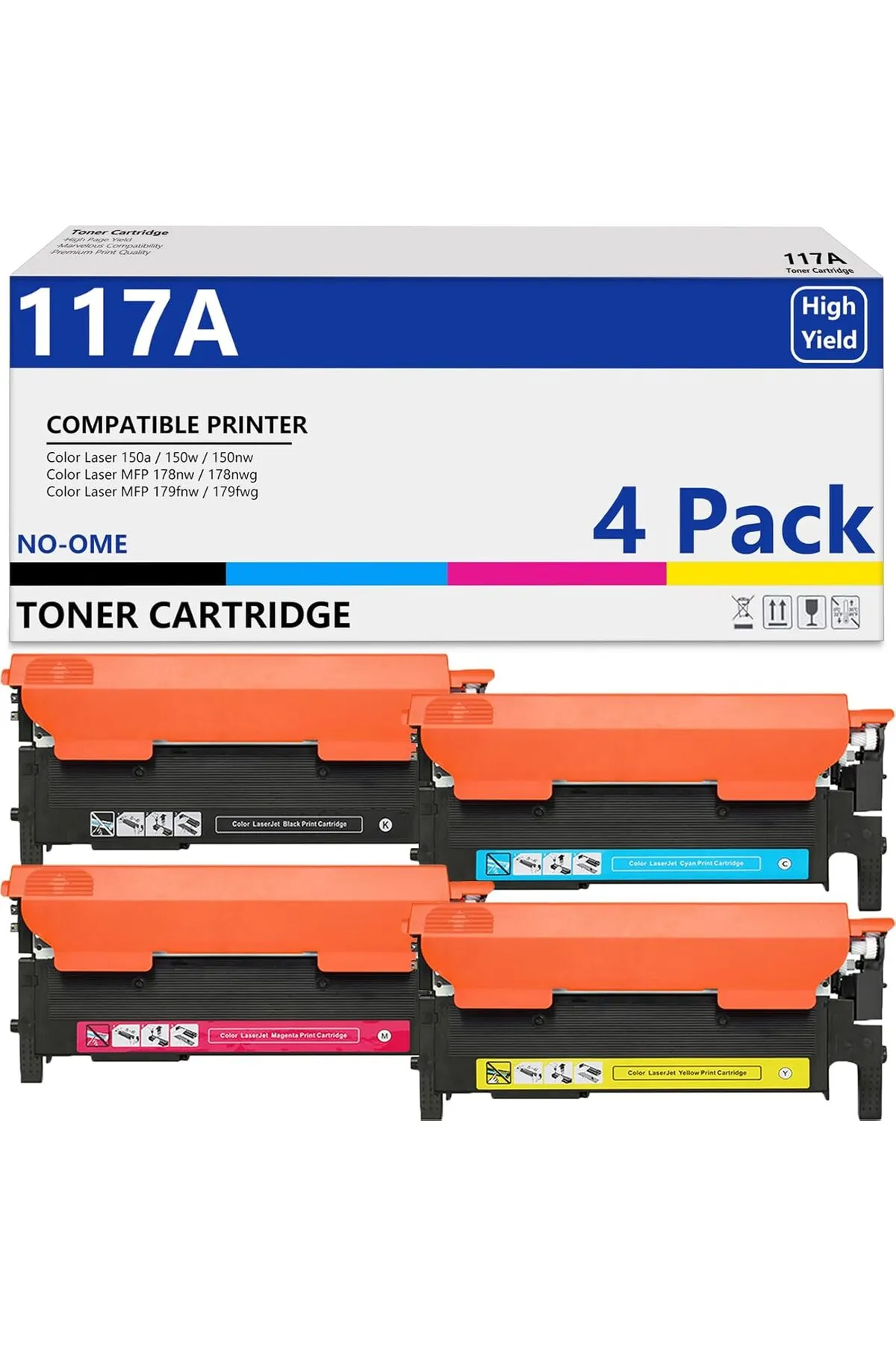 HP 117A Toner Color Laser MFP 150a 150nw 178nw 178nwg 179fnw 179fwg SET