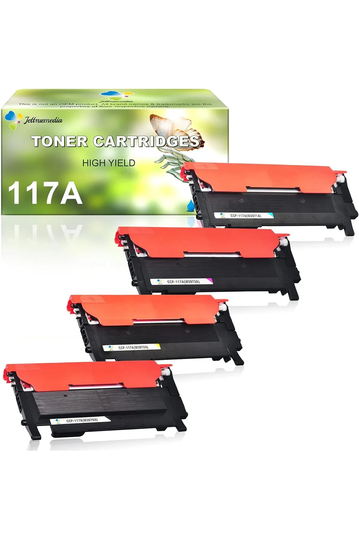 HP 117A Toner  Color Laser MFP 179fnw  178nwg 150a 150nw W2070A W2071A W2072A W2073A (BCYM 4-Pack)