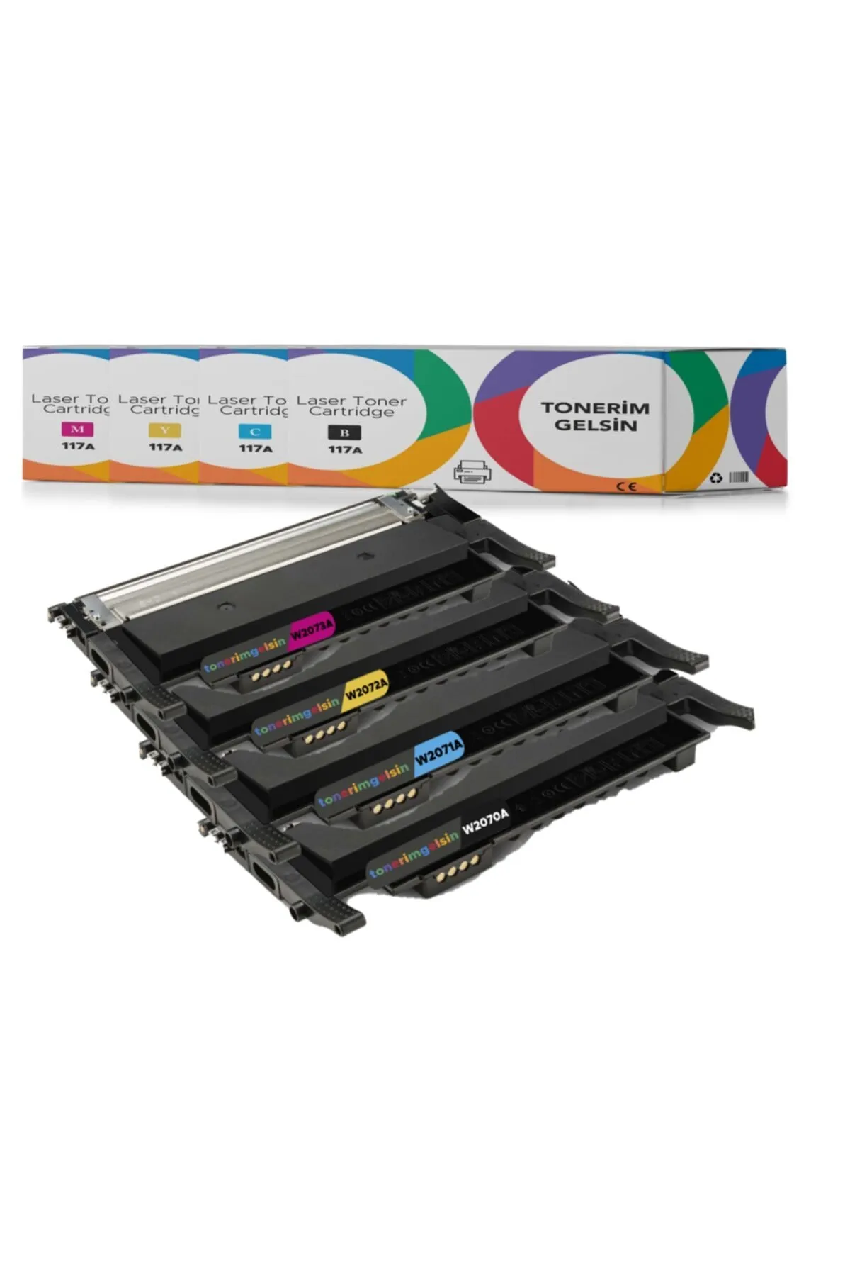 HP 117a - W2070a Set Takım Toner Çipli Tak Çalıştır - Color Laser Mfp 178nw /mfp 179fnw/150nw/150a