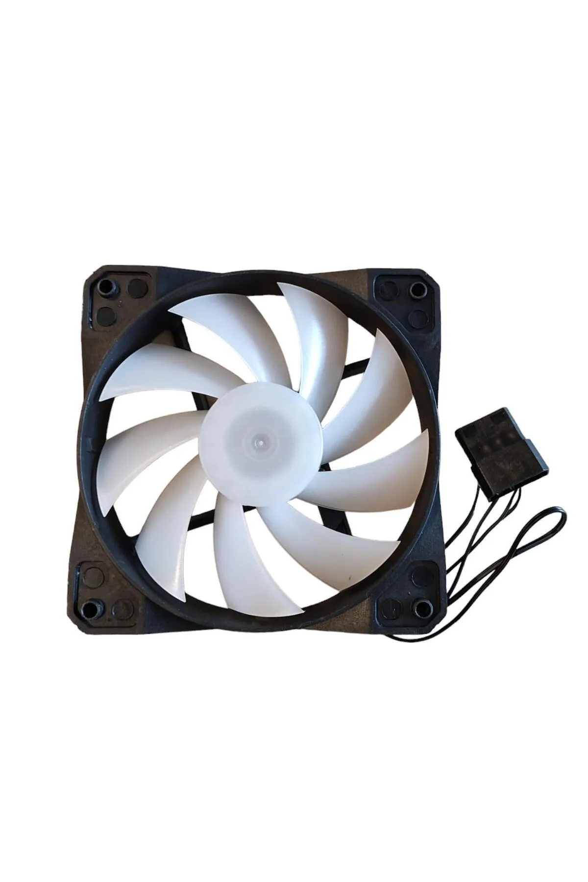 ECOYOM 12 Cm Rgb Led Işıklı Kasa Fanı Rainbow Kasa Soğutucu Fan Gökkuşağı Fanı Cooling Fan