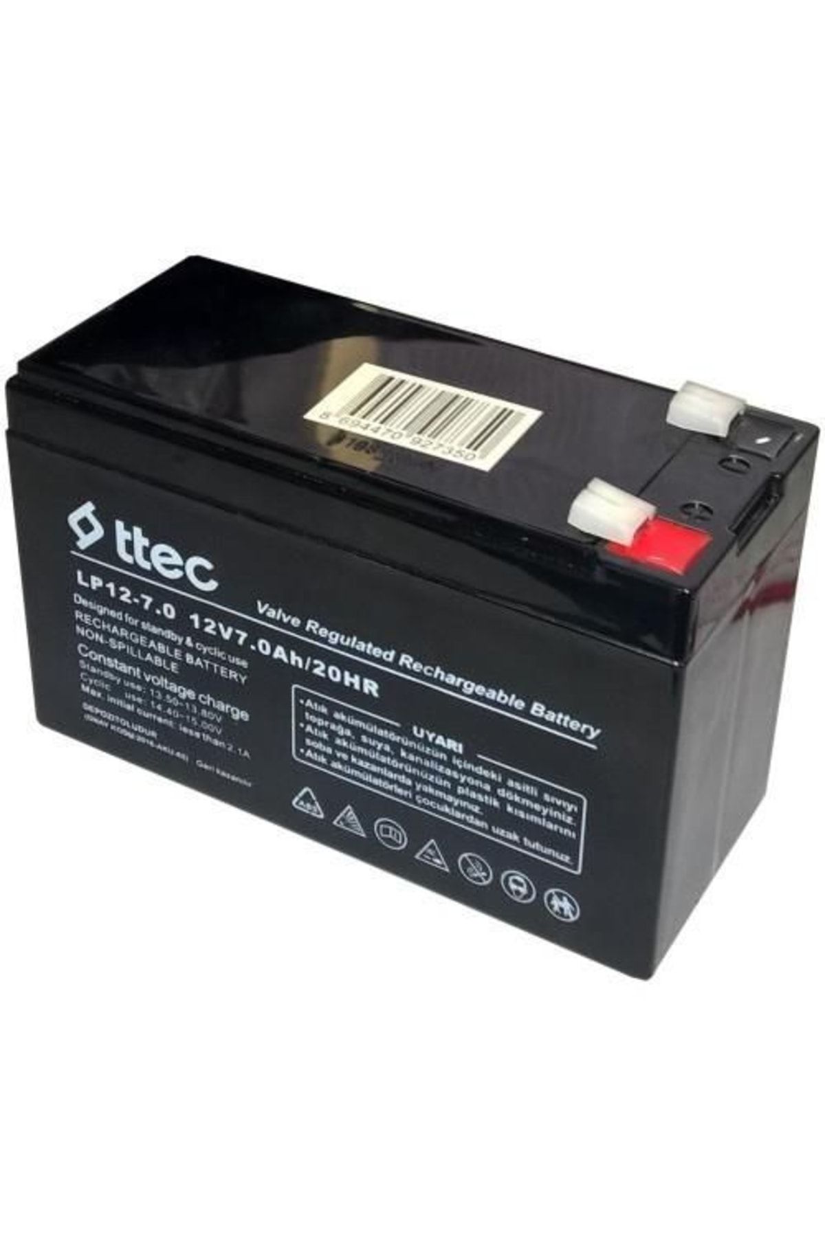 ttec 12 Volt 7a Akü - 12v 7 Ah Kuru Akü 2021 Üretimi 12 Volt 7 Amper Akü Battery