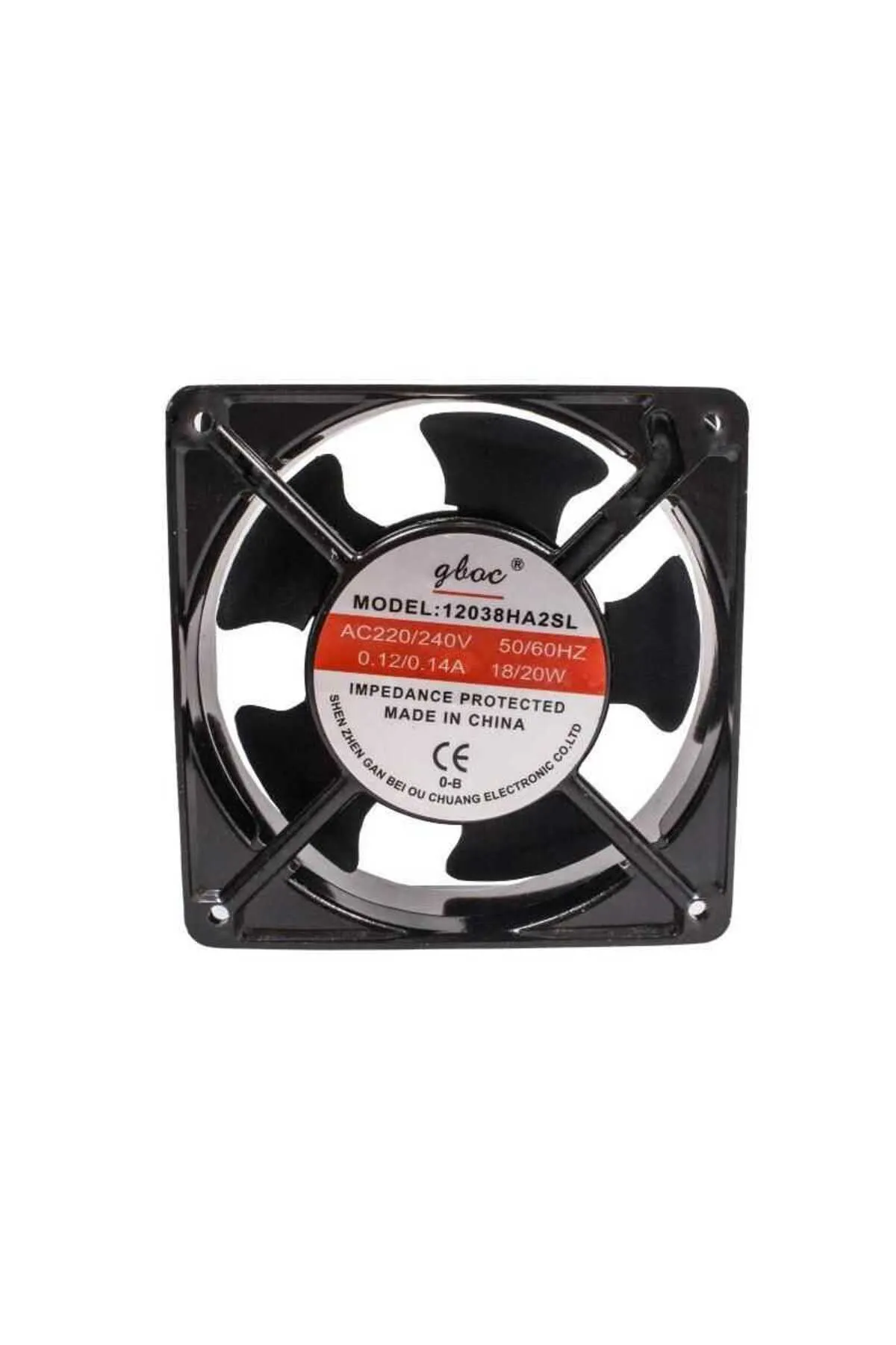 Motorobit 12038HA2SL 220V 0.12A Metal Fan - 120x120x38mm