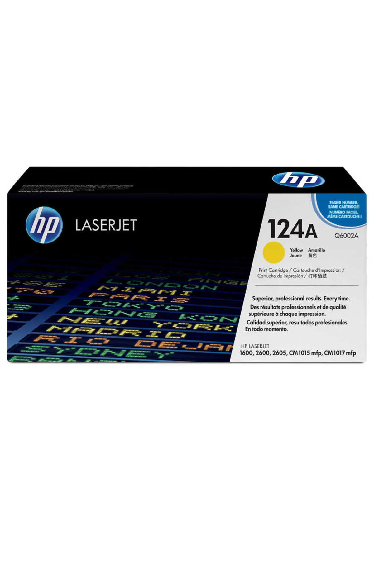 HP 124A-Q6002A Sarı Orijinal Toner