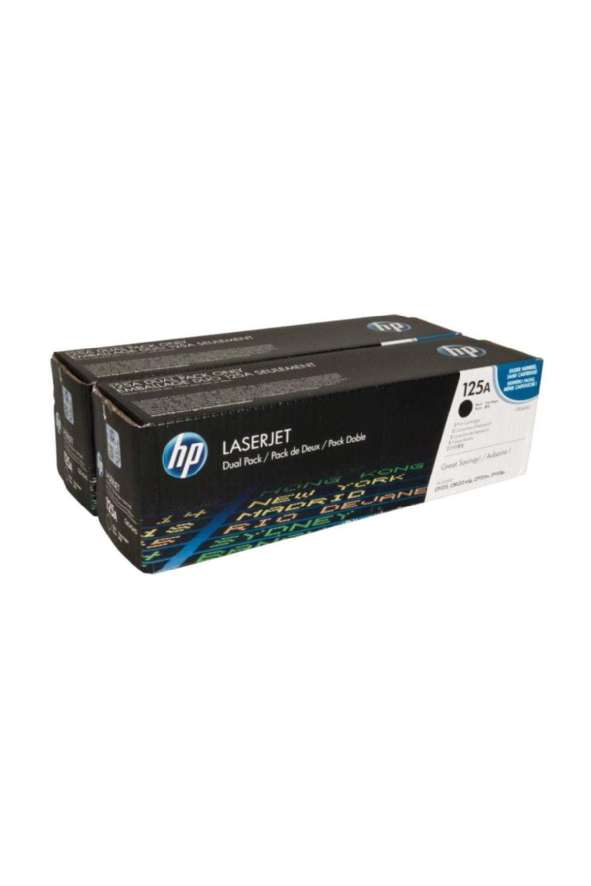 HP 125A 2 Li Paket 2200 Sayfa Kapasiteli Siyah Toner Cb540Ad