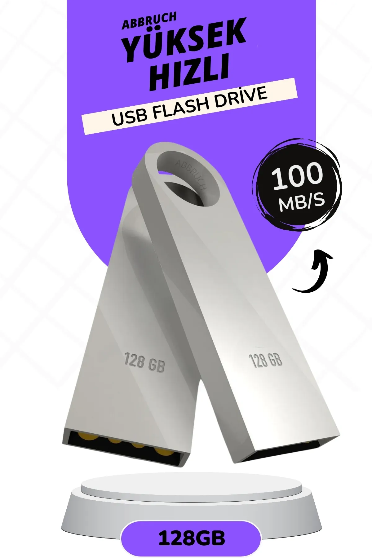 Abbruch 128 GB Ultra Hızlı Usb Flash Bellek Sürücü Metal Tasarım Data Traveler USB 3.0