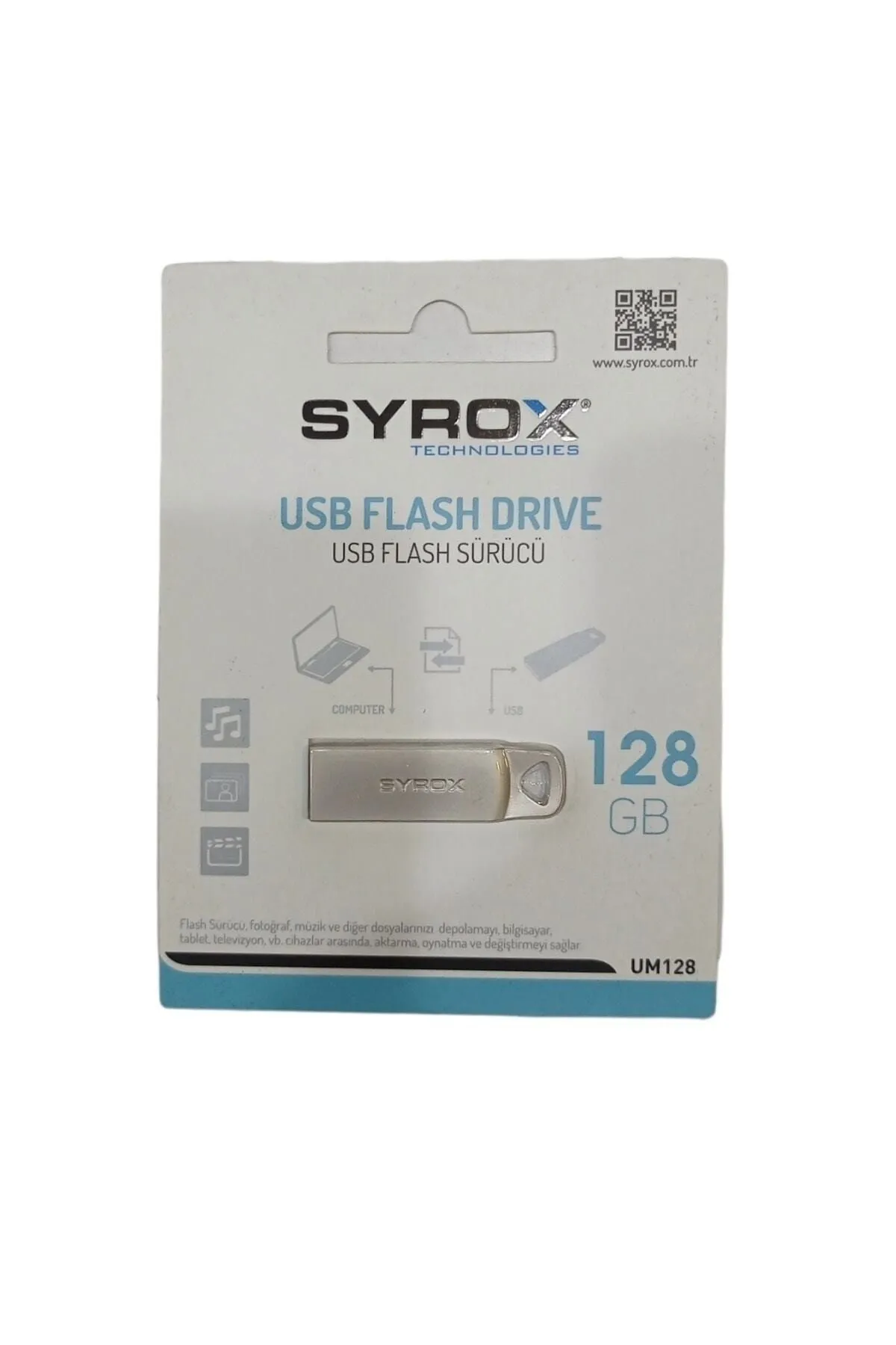 Syrox 128 Gb Usb Metal Flash Bellek