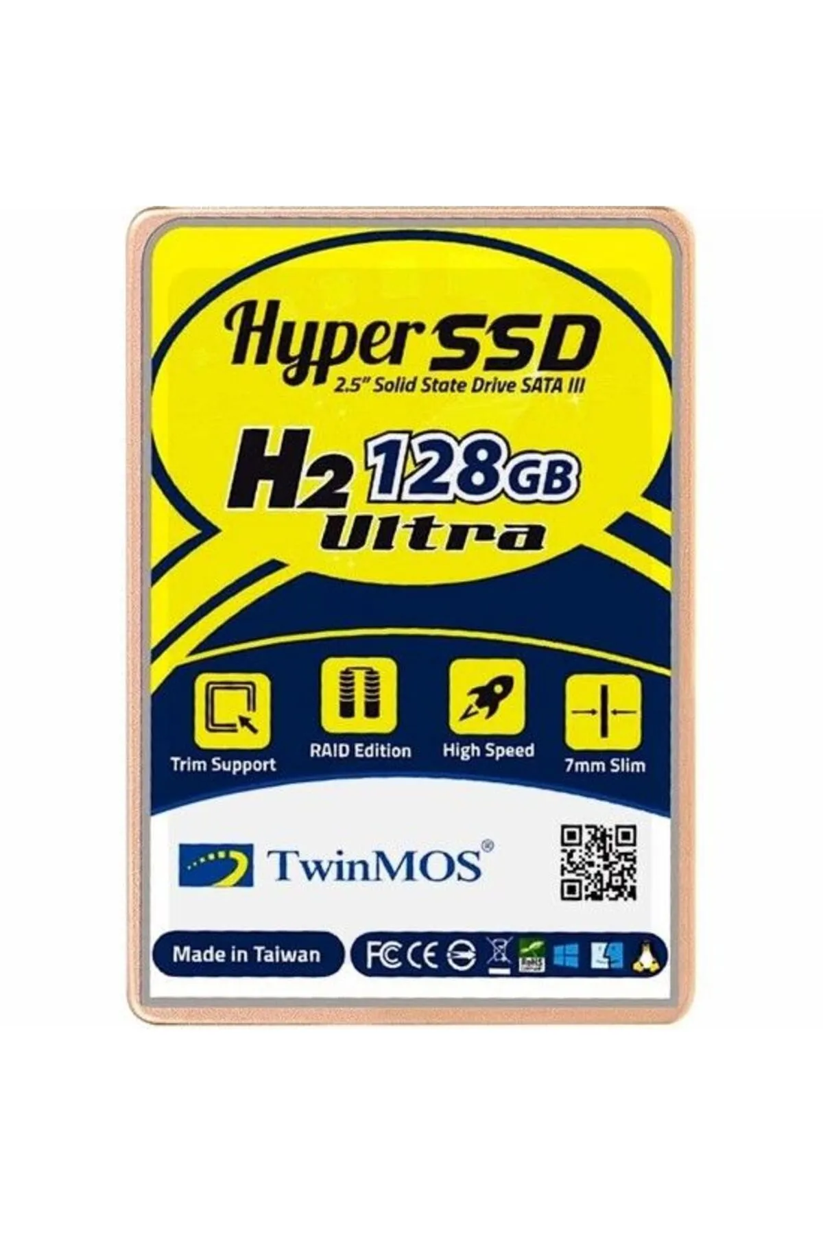 TwinMOS 128gb 2.5" Sata3 Ssd 580mb-550mb/s Tm128gh2u