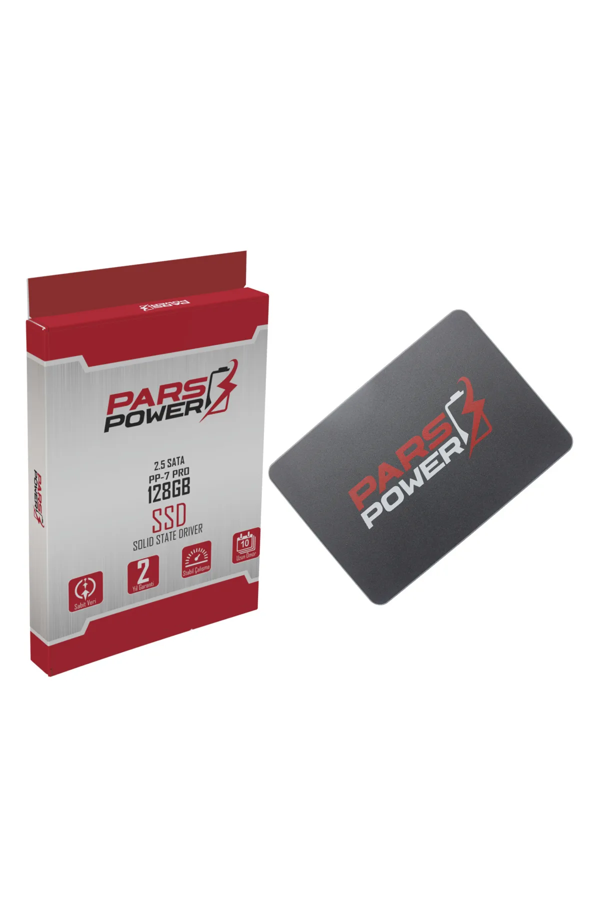 Genel Markalar 128GB  3D Nand (500/450) SATA 3.0 SSD PARS POWER 2.5" PP-7 PRO 128 GB PARS128S