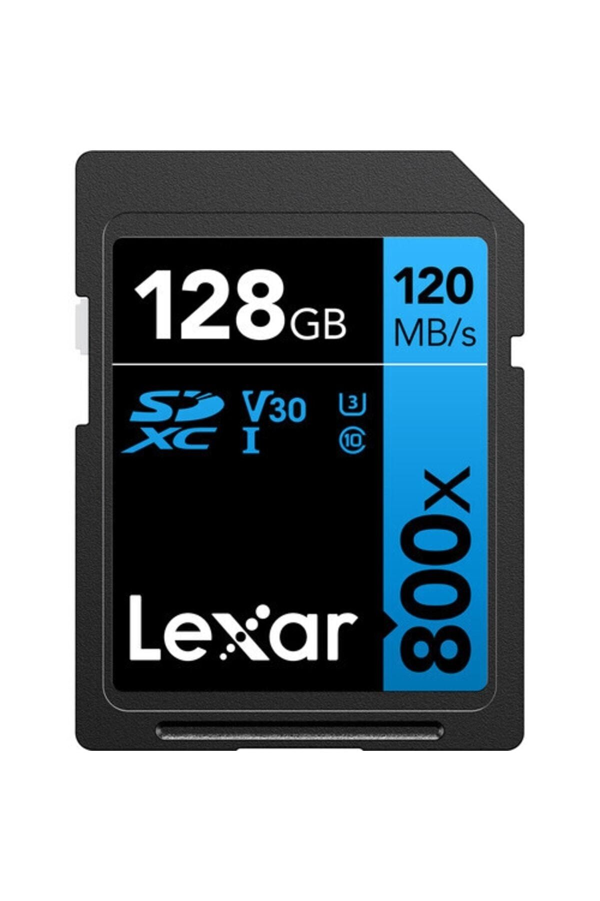 Lexar 128gb 800x Sdxc U3 V30 C10 4k Uhd 120mb/s Uhs-ı Hafiza Karti (blue Serıes )