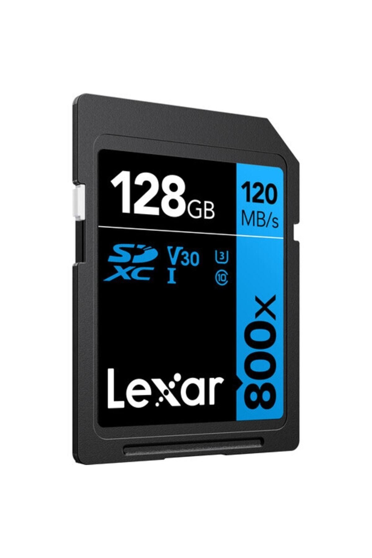 Lexar 128gb 800x Sdxc U3 V30 C10 4k Uhd 120mb/s Uhs-ı Hafiza Karti (blue Serıes )