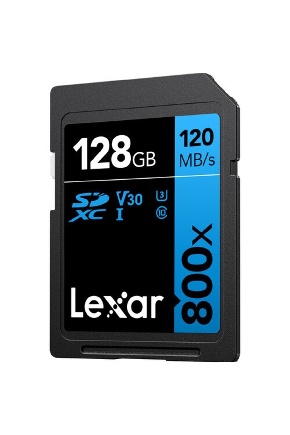 Lexar 128gb 800x Sdxc U3 V30 C10 4k Uhd 120mb/s Uhs-ı Hafiza Karti (blue Serıes )