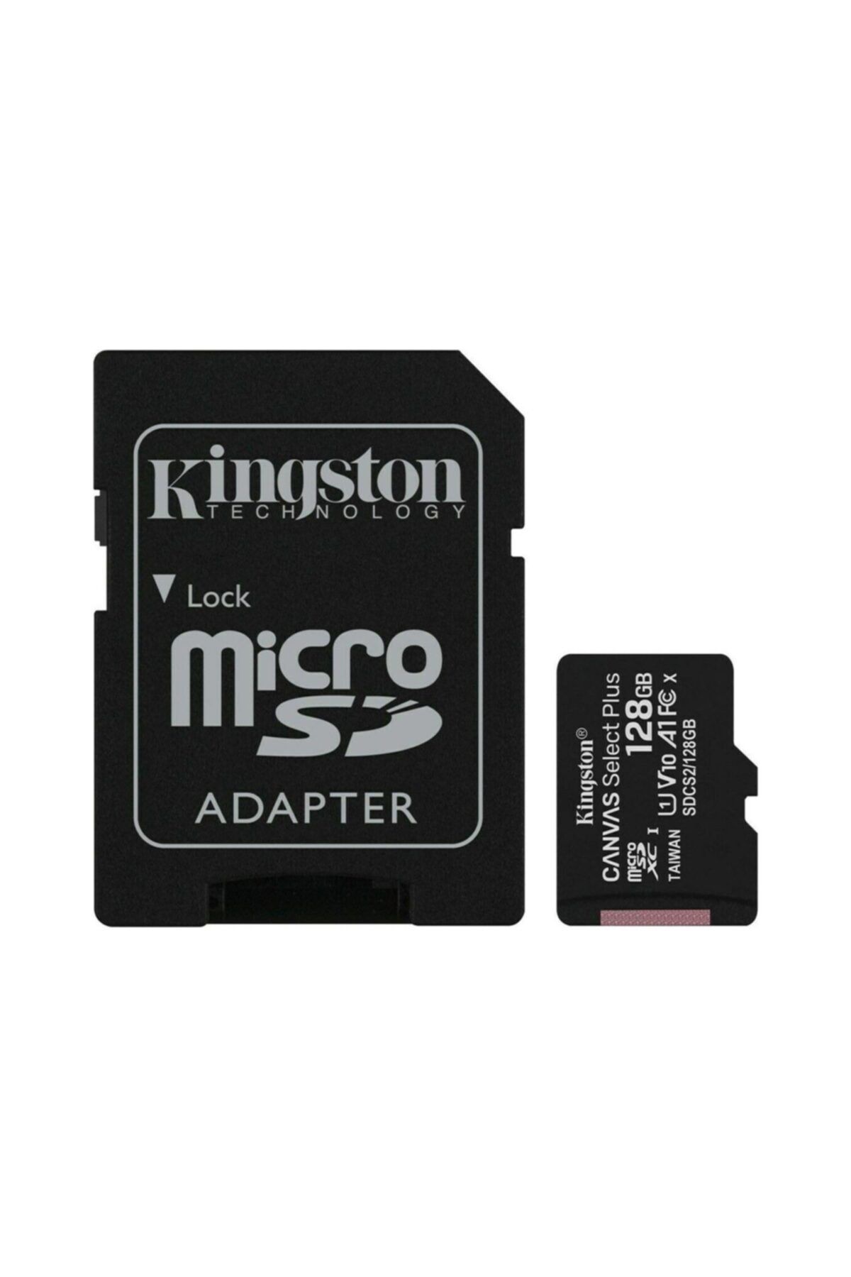 Kingston 128gb Microsd Kıngston Canvas Sdcs2/128gb U1 Class 10 Hafıza Kartı 80mb/sn