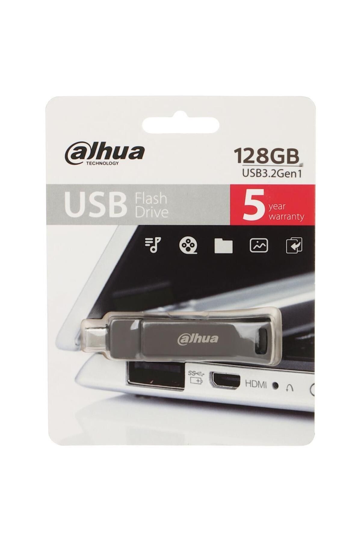 Dahua 128gb Otg Usb3.2 Metal Usb Bellek P629 Titan Gri