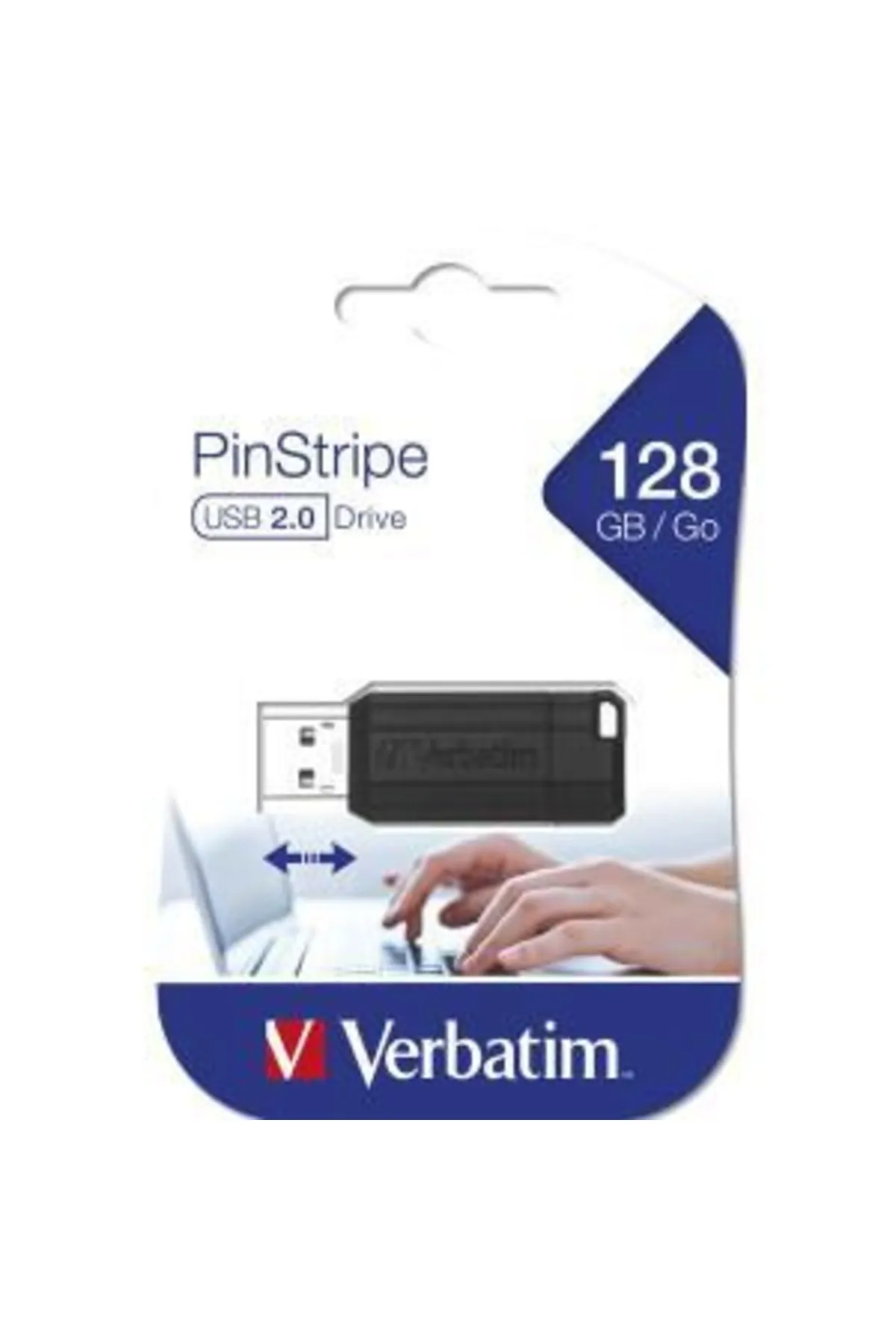 Verbatim 128gb Pinstripe Usb 2.0 Flash Bellek