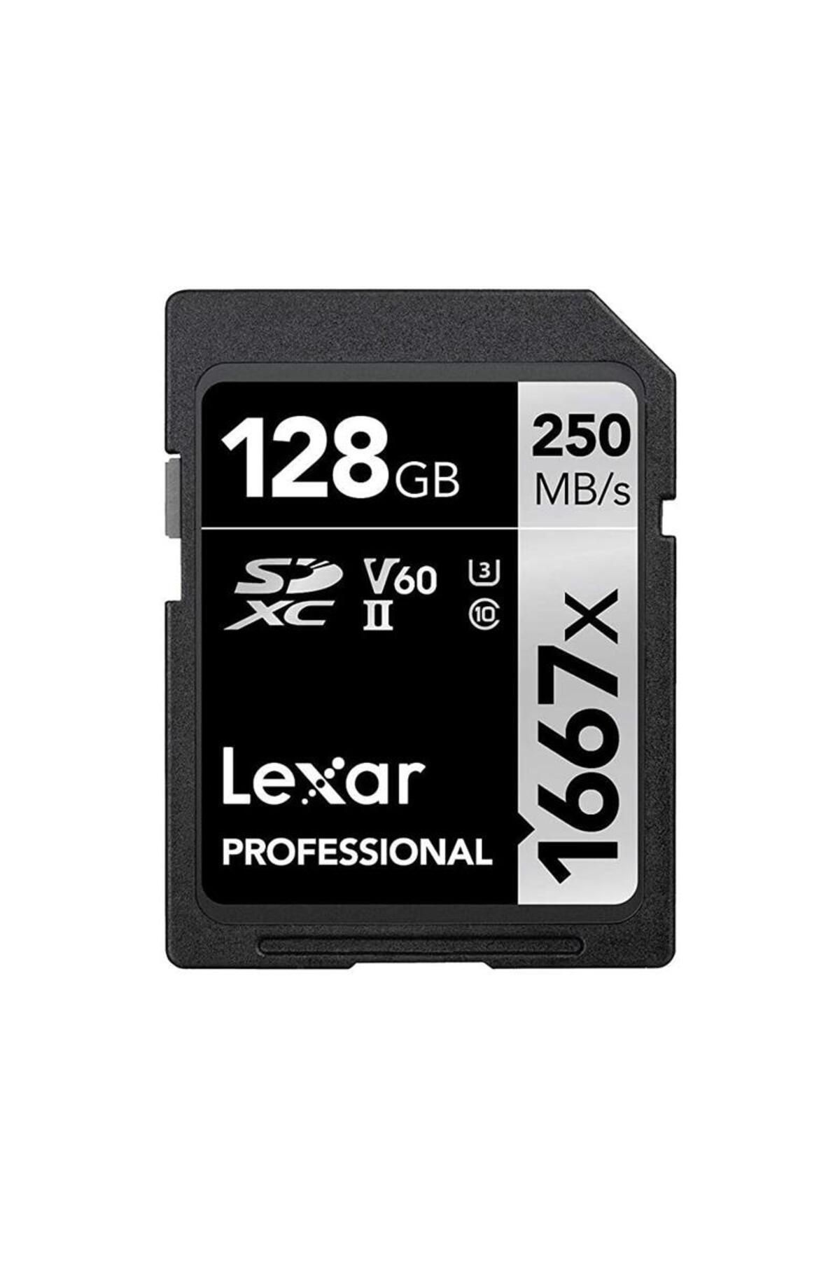 Lexar 128gb Professional 1667x Sdxc™ Uhs-ıı, 250mb/s Okuma 90mb/s Yazma C10 V60 U3 Hafıza Kartı