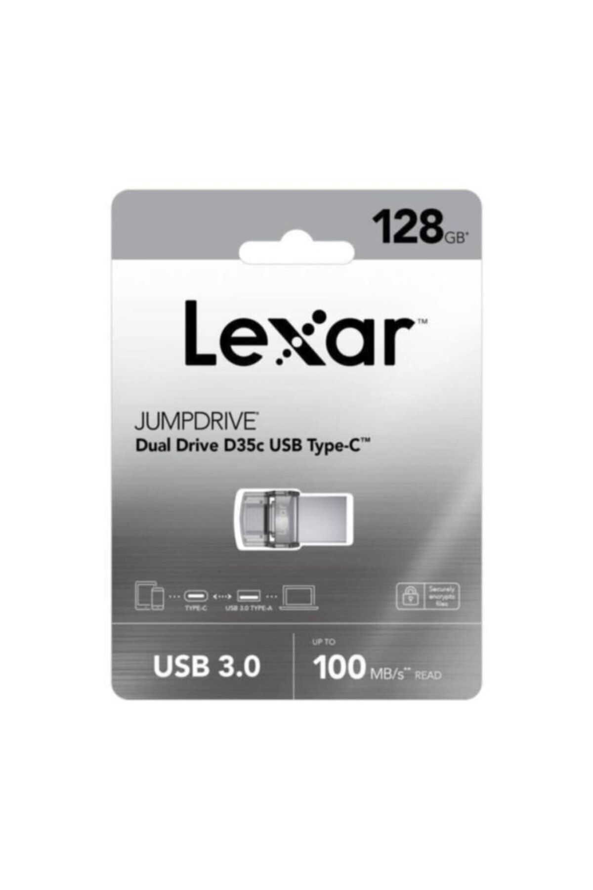 Lexar 128gb Usb 3.0 Jumpdrive Type-c Flash Bellek Ljdd35c128g