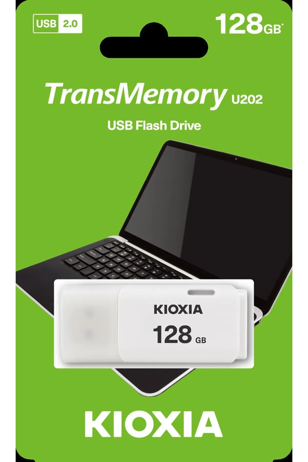 Kioxia 128GB USB2.0 KIOXIA BEYAZ USB BELLEK LU202W128GG4