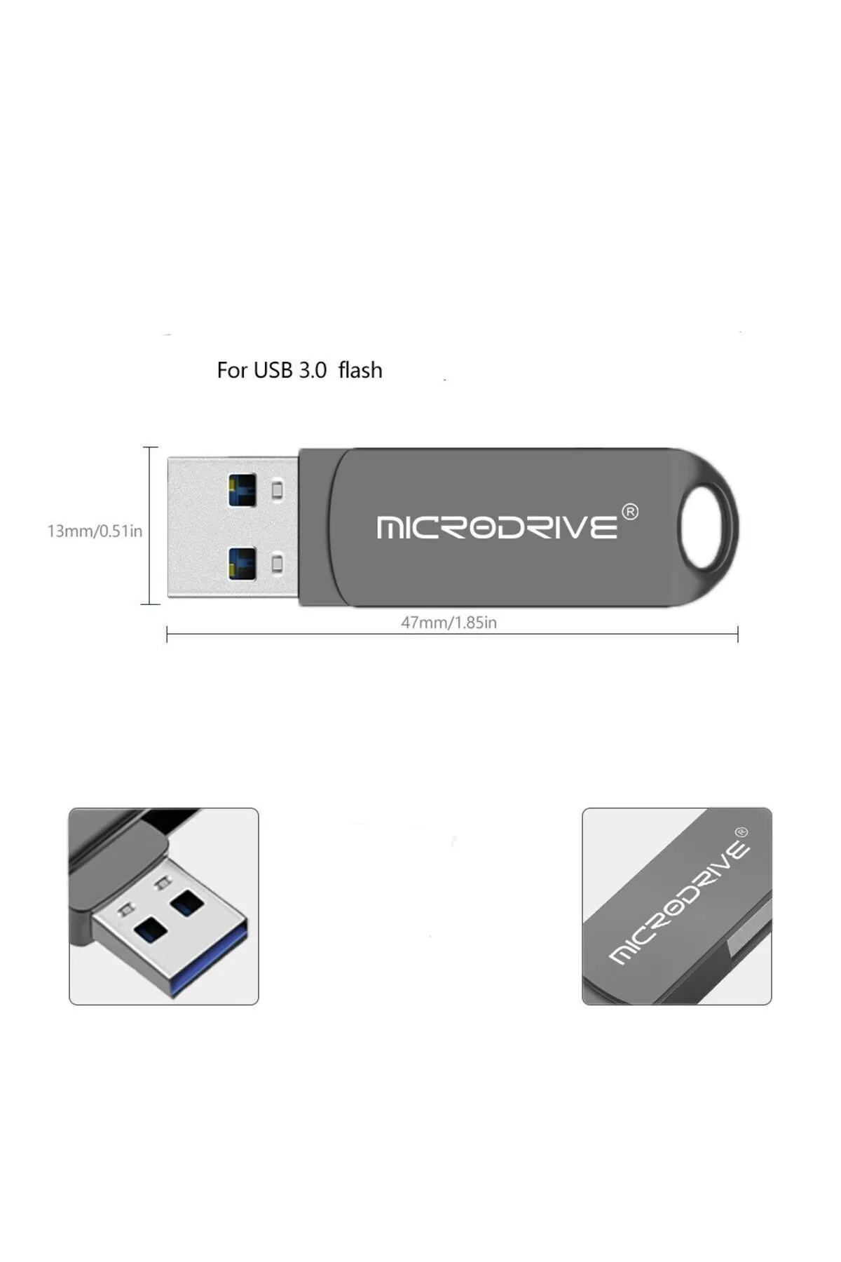 MicroDrive 128gb.usb 3.0 Hızlı Usb Flash Bellek Metal Sağlam Orginal