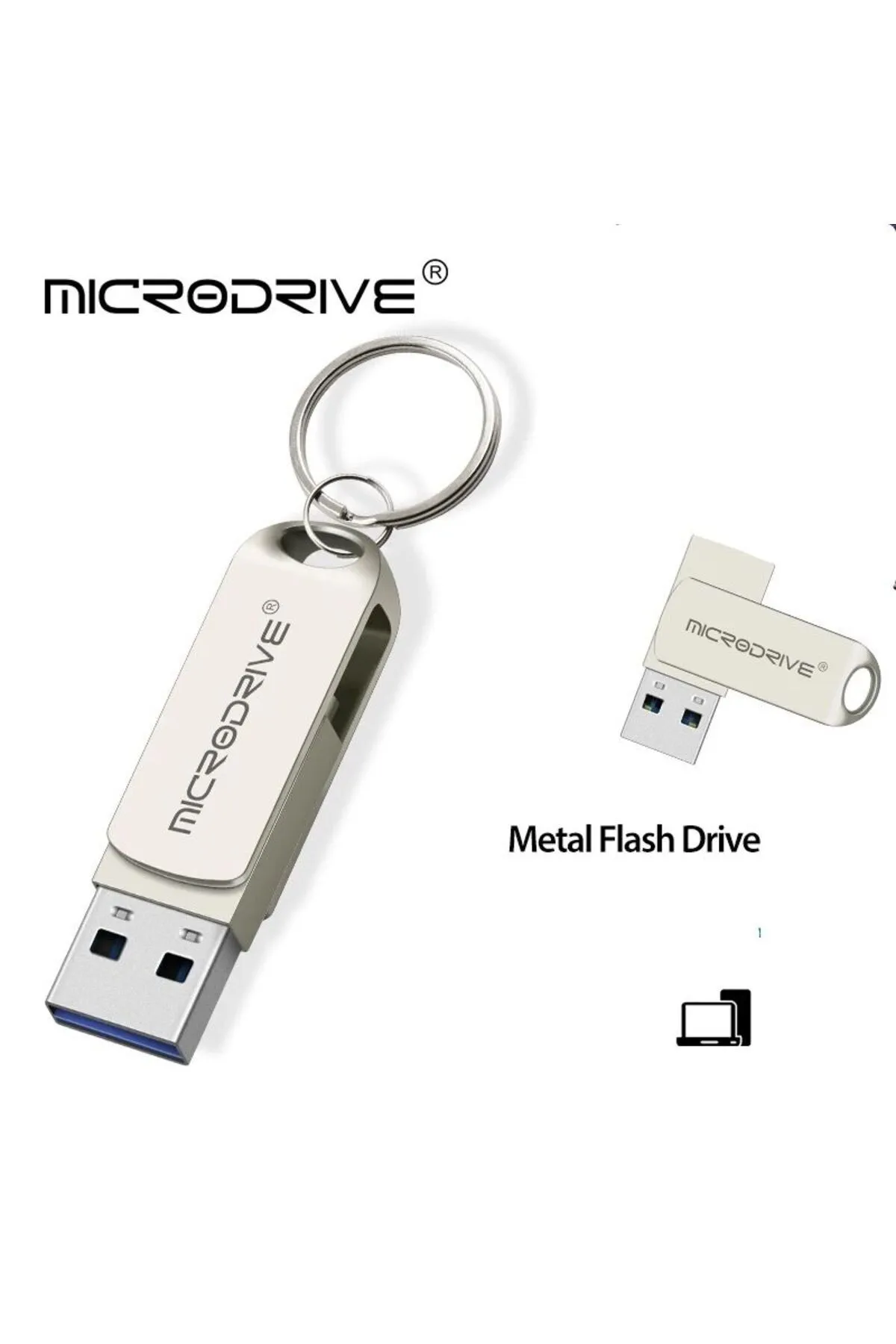 MicroDrive 128gb.usb 3.0 Hızlı Usb Flash Bellek Metal Sağlam Orginal