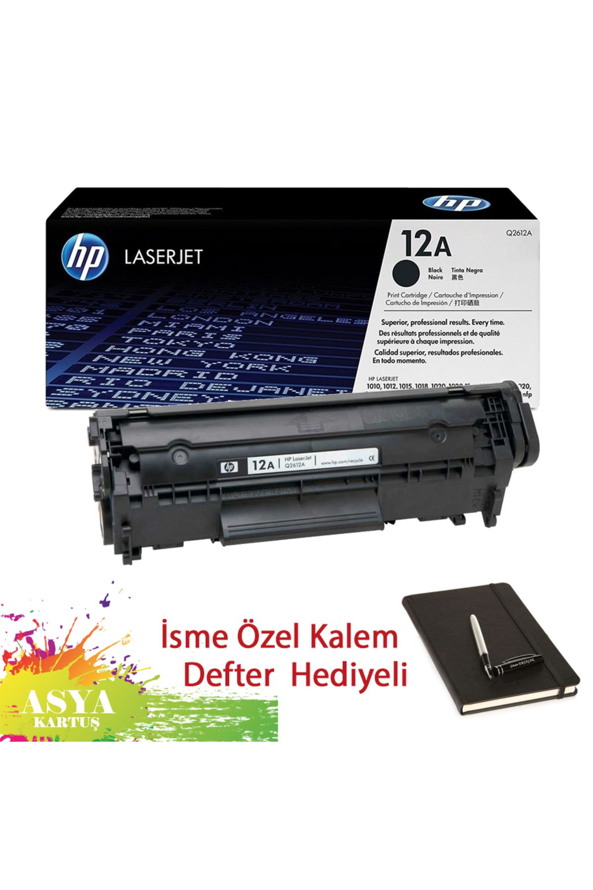 HP 12A (Q2612A) 2100 Sayfa Baskı Kapasiteli HP Laserjet 3055 Uyumlu Orijinal Toner