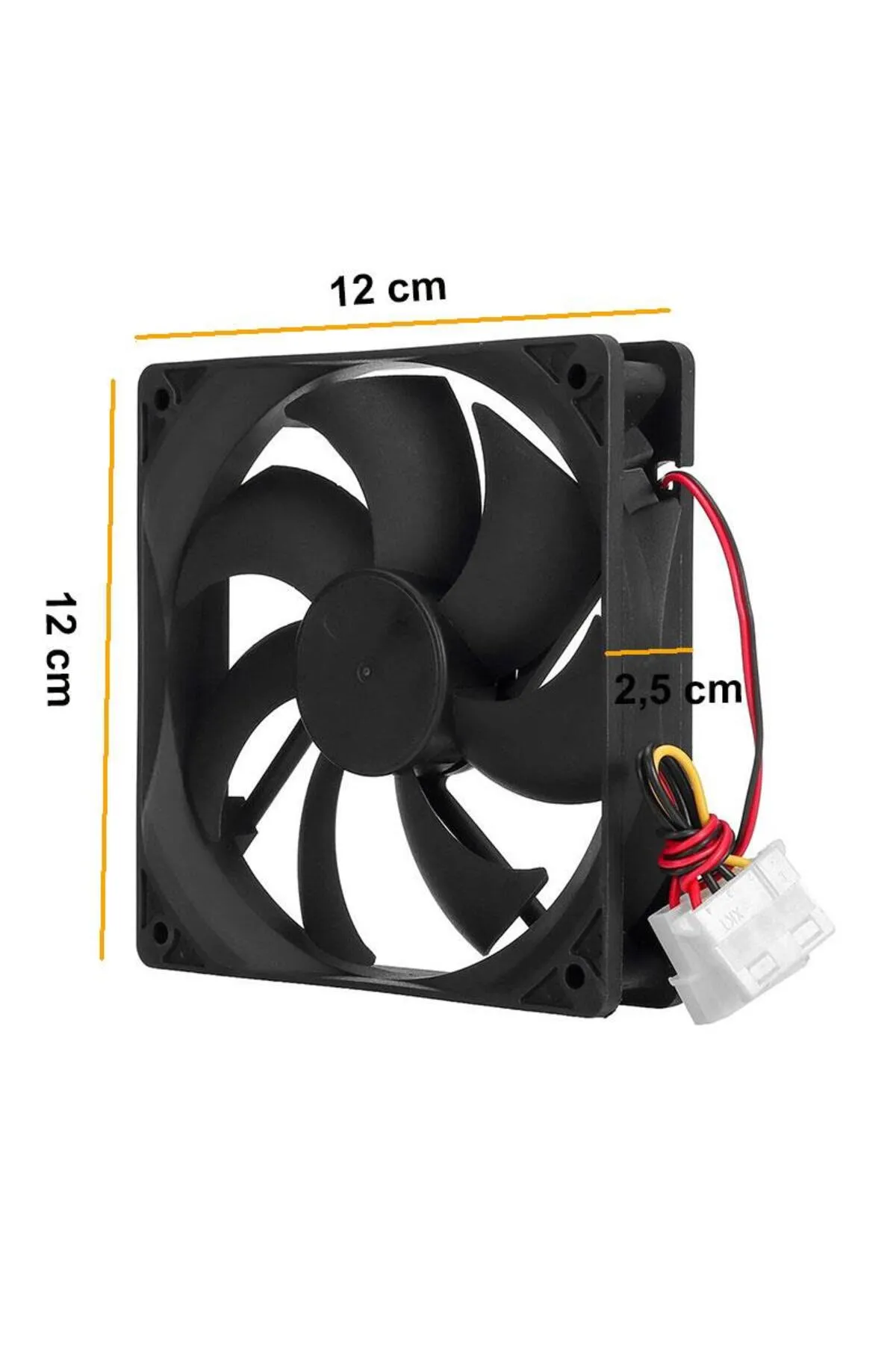 KEEPRO 12v 12 Cm Ide Molex Power Girişli Kasa Içi Fan