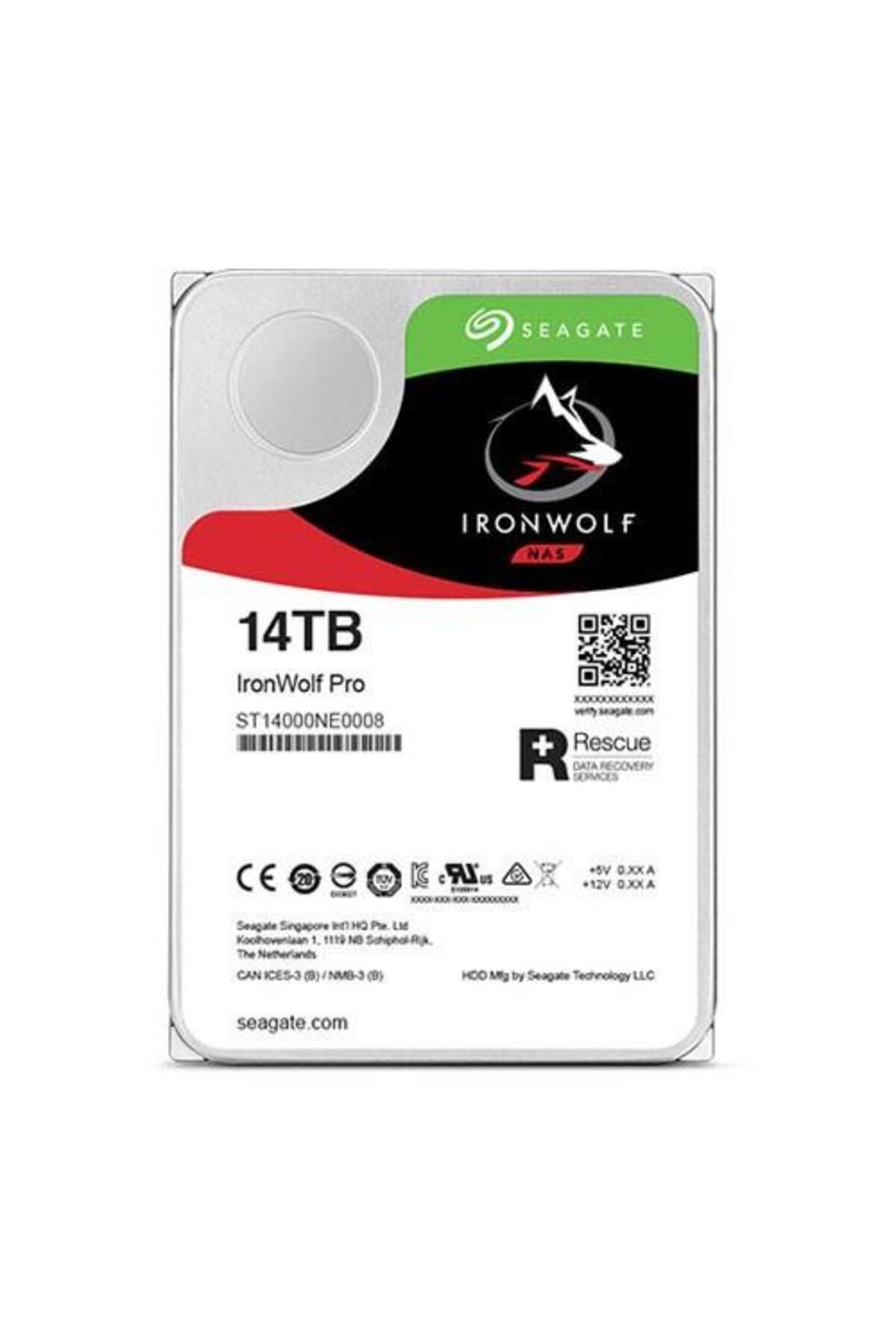 Seagate 14tb Ironwolf Pro St14000ne0008 256mb 7200rpm Nas Diski