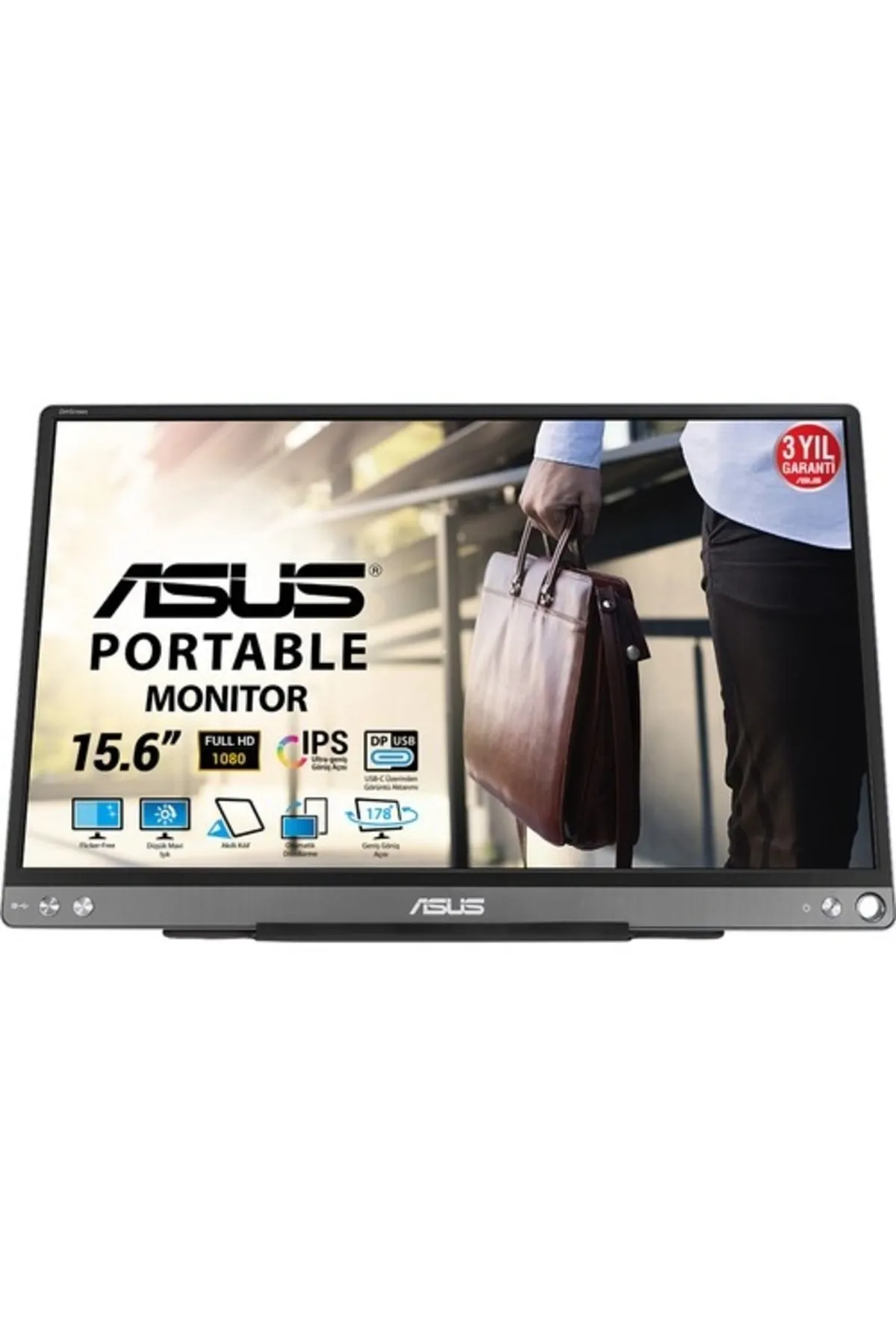 Asus 15.6 Inc Zenscreen Mb16ace 75hz 5ms (type-c) Full Hd Ips Taşınabilir Monitör