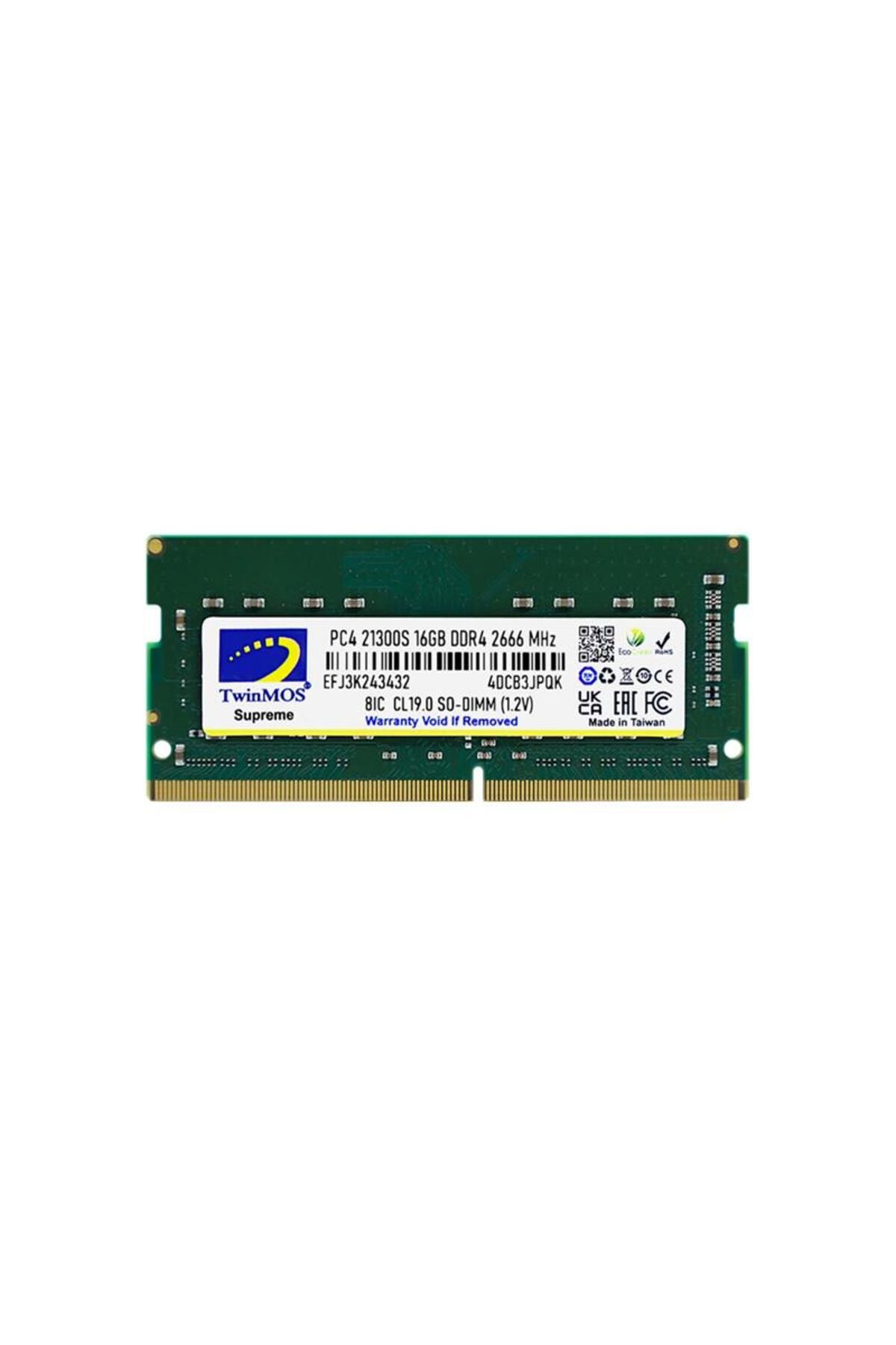 Genel Markalar 16 GB DDR4 2666MHZ TWINMOS NB MDD416GB2666N