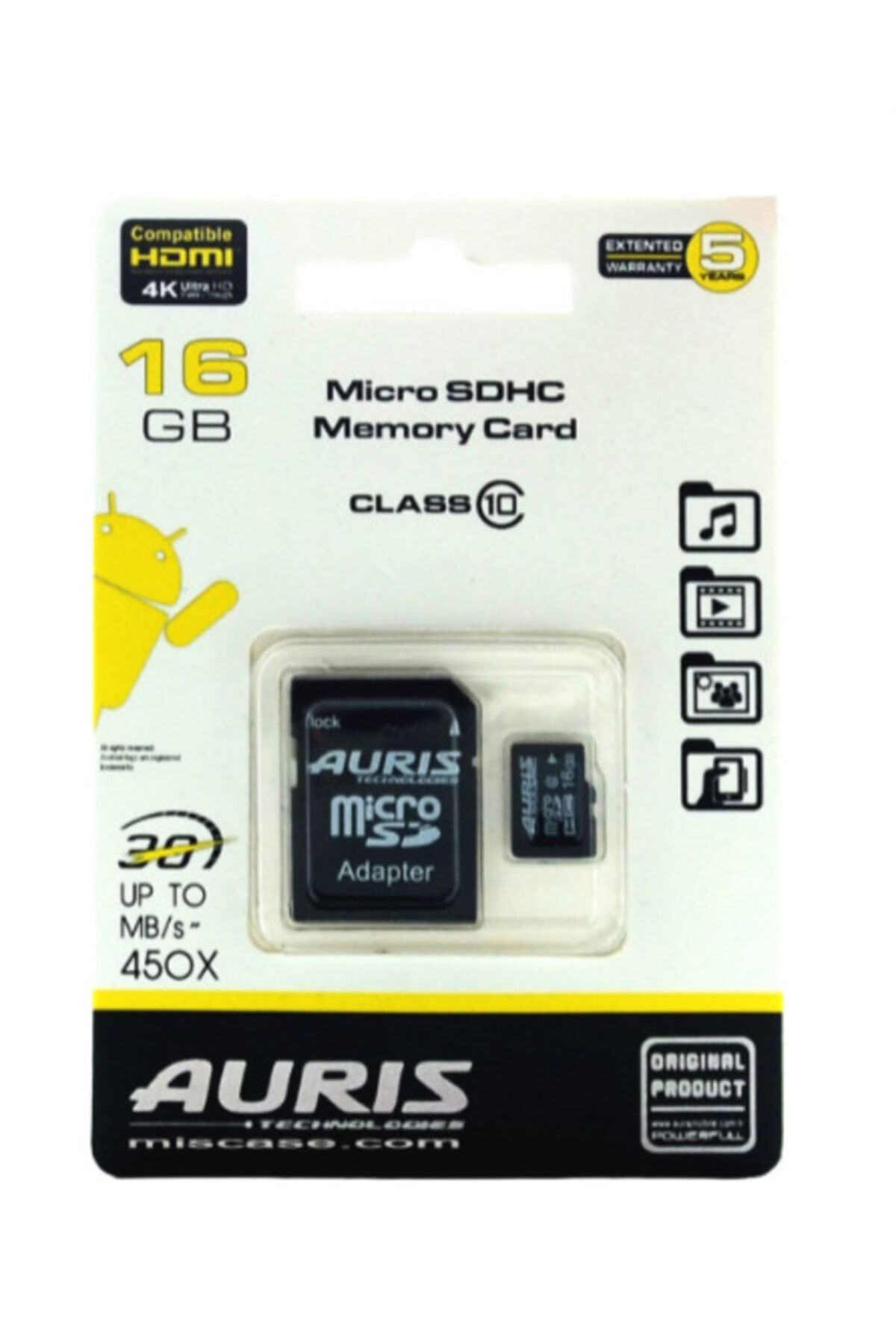 Genel Markalar 16 Gb Micro Sd Hafıza Kartı Adaptörlü Sdhc Hafıza Kart Hdmı