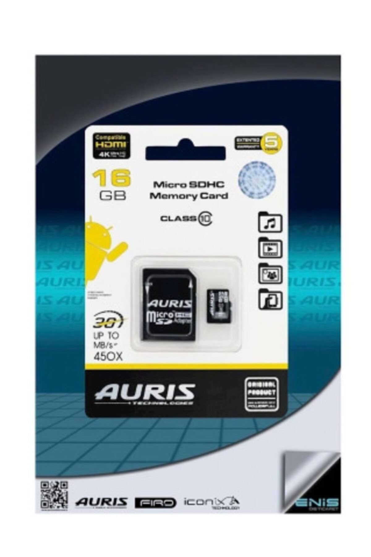 Genel Markalar 16 Gb Micro Sd Hafıza Kartı Adaptörlü Sdhc Hafıza Kart Hdmı