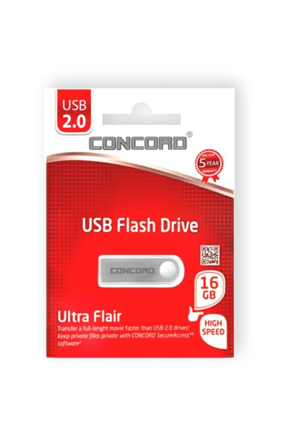 Concord 16 Gb Mini Cep Metal Kasa Flash Bellek 2 Yıl Garantili