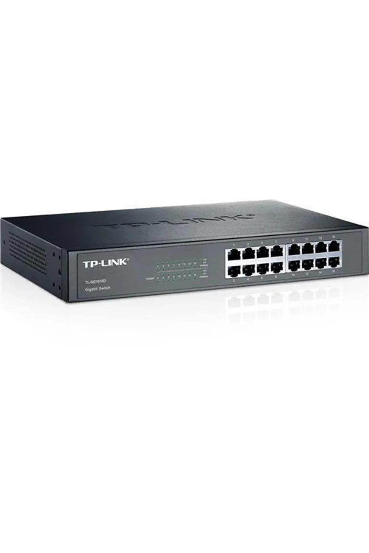 TP-Link 16 Port 10-100-1000  Switch Çelik Kasa Rack Mount  Enerji Tasarruflu Gigabit Switch Uyumlu