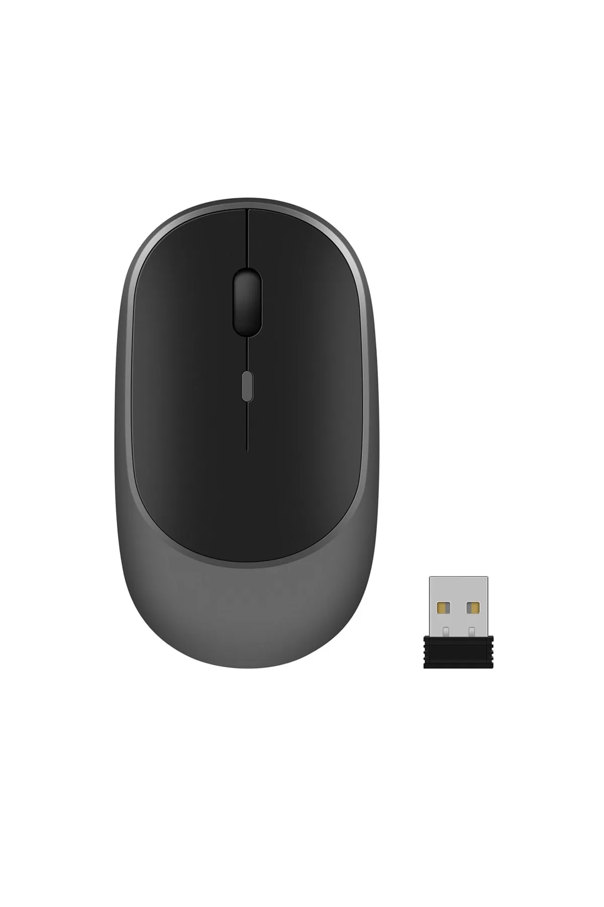 Genel Markalar 1600 Dpı Şarj Edilebilir 2.4 Ghz Bluetooth Kablosuz Mouse - Al2674 Gri