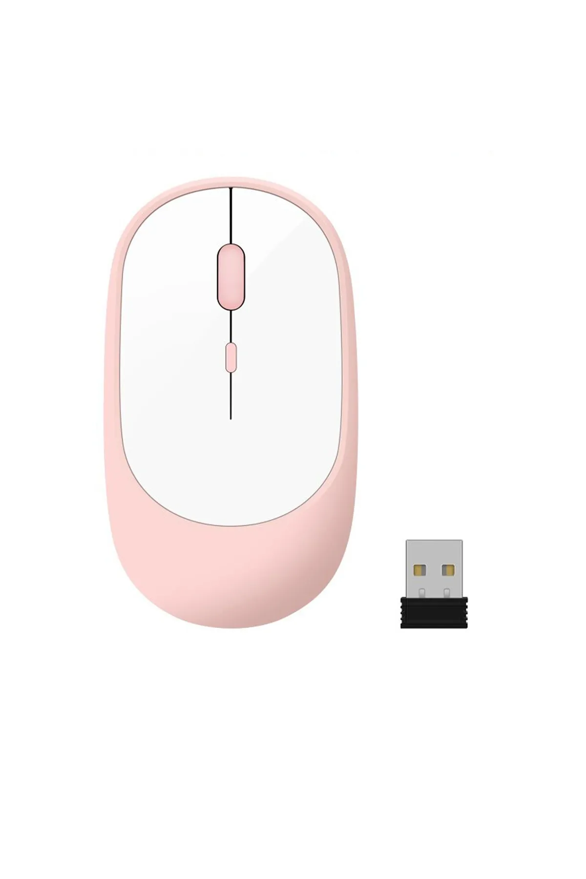 Microcase 1600 Dpı Şarj Edilebilir 2.4 Ghz Bluetooth Kablosuz Mouse - Al2674 Pembe